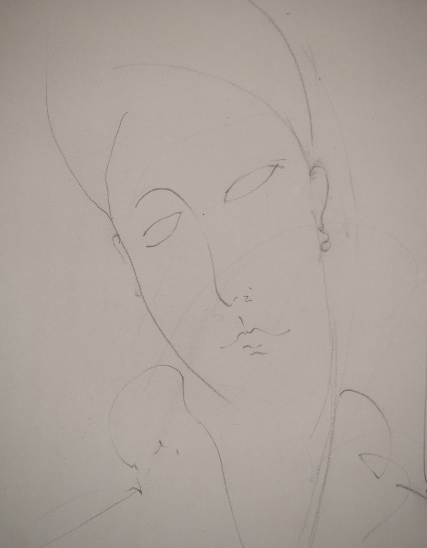 Amedeo MODIGLIANI : Muse en tenue de maison - Lithographie signée
