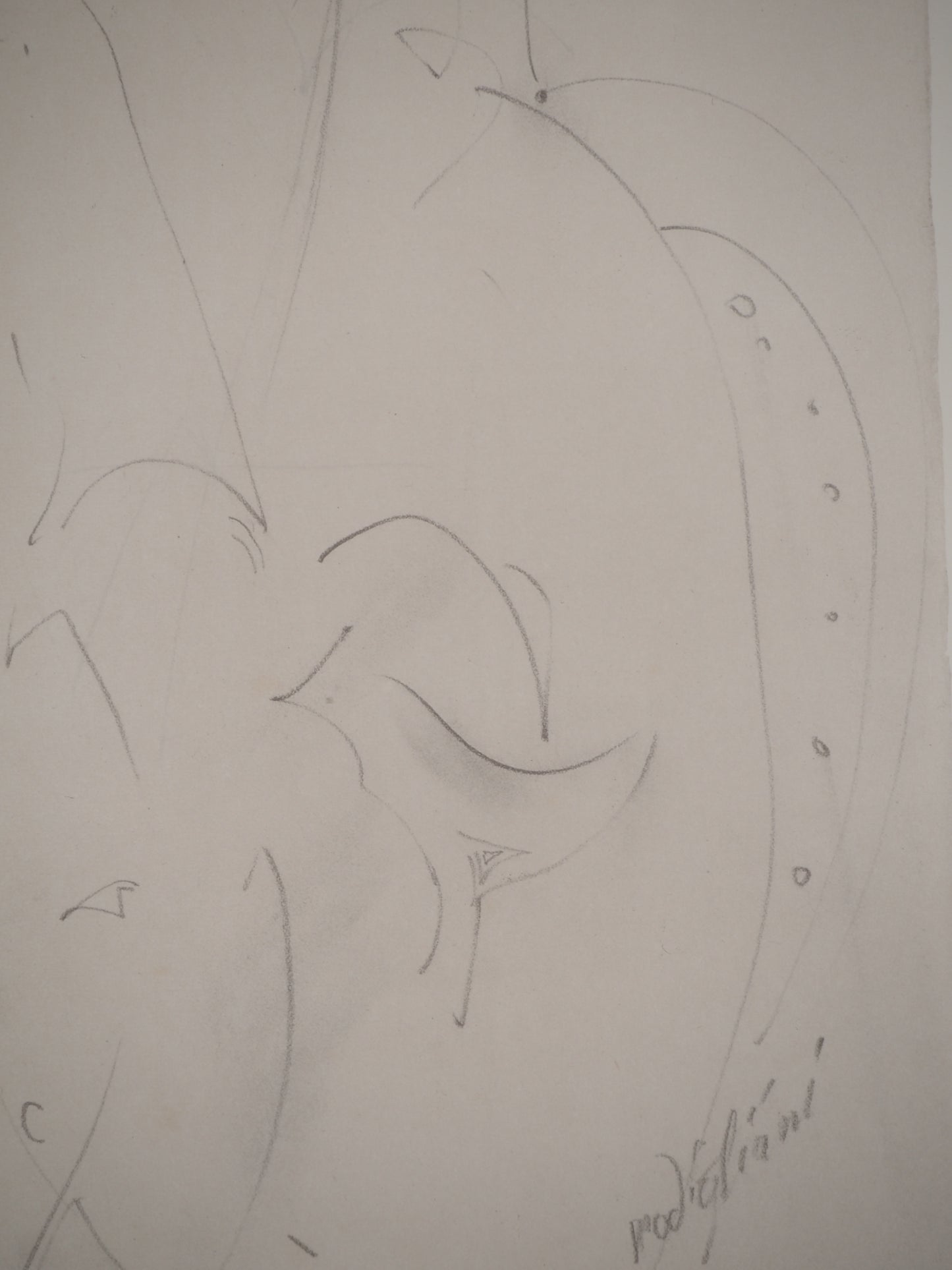 Amedeo MODIGLIANI : Muse en tenue de maison - Lithographie signée