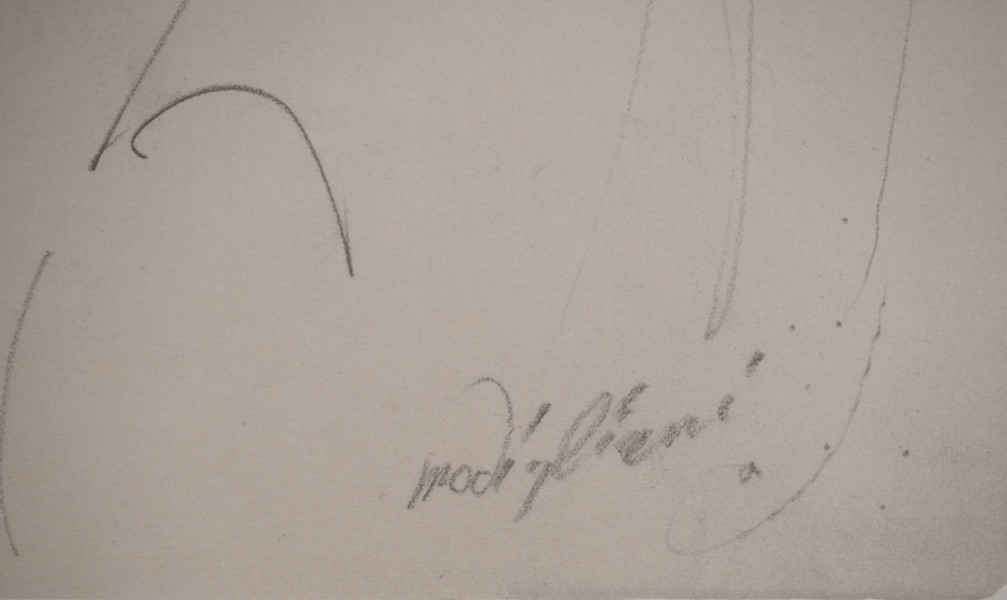 Amedeo MODIGLIANI : Lunia pensive - Lithographie signée