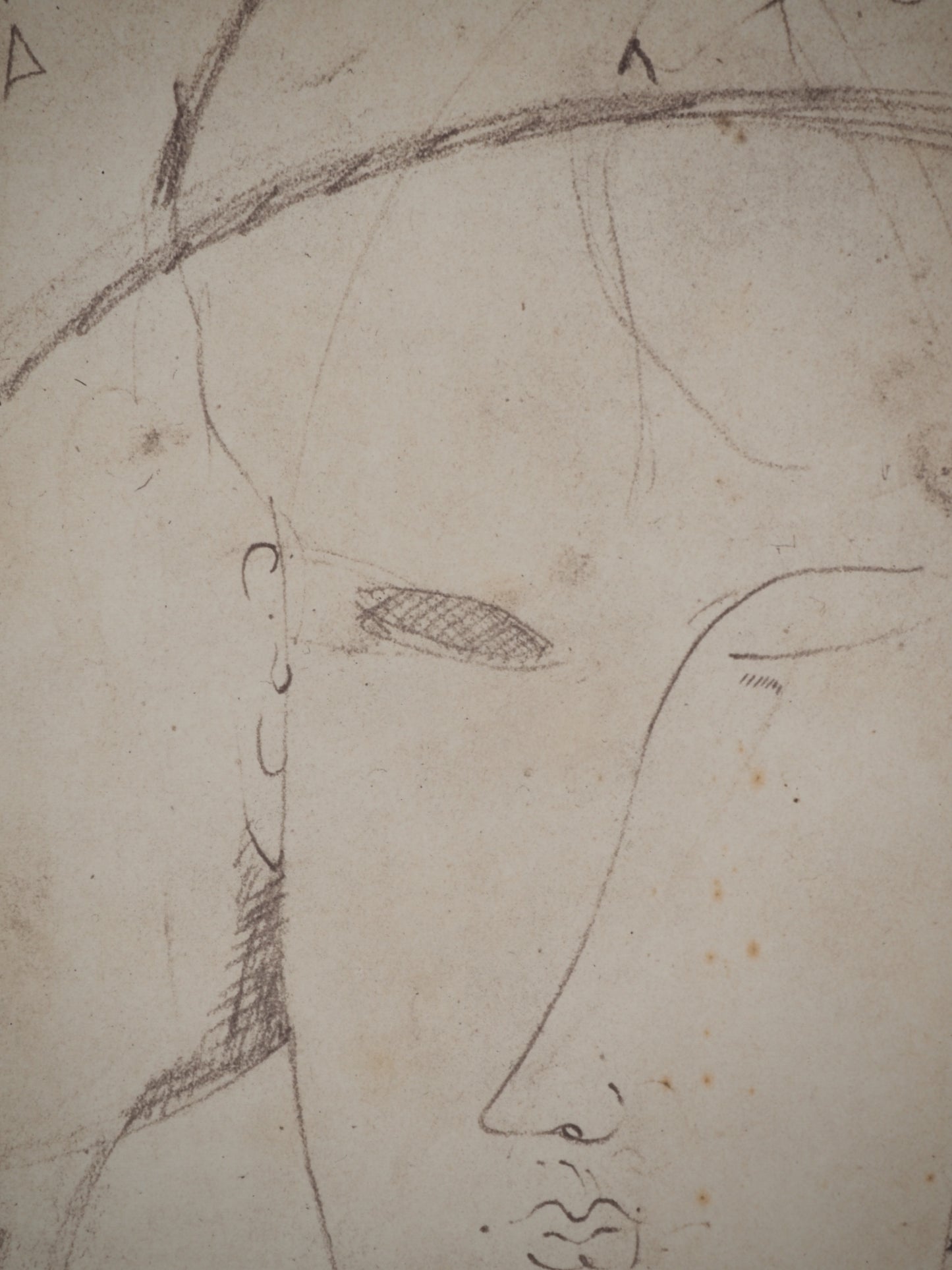 Amedeo MODIGLIANI : La femme au chapeau - Lithographie signée