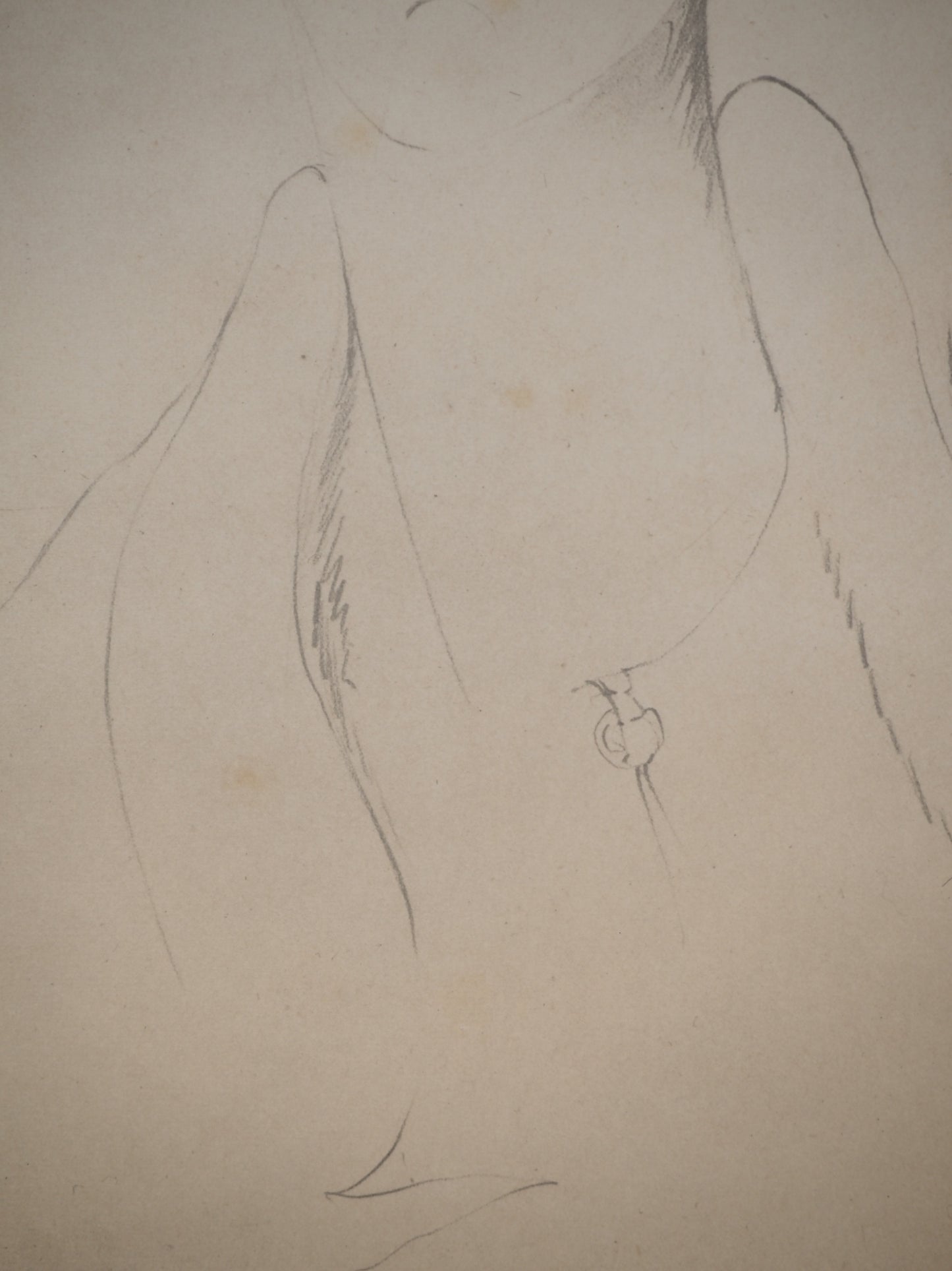 Amedeo MODIGLIANI : Etude pour un portrait - Lithographie signée