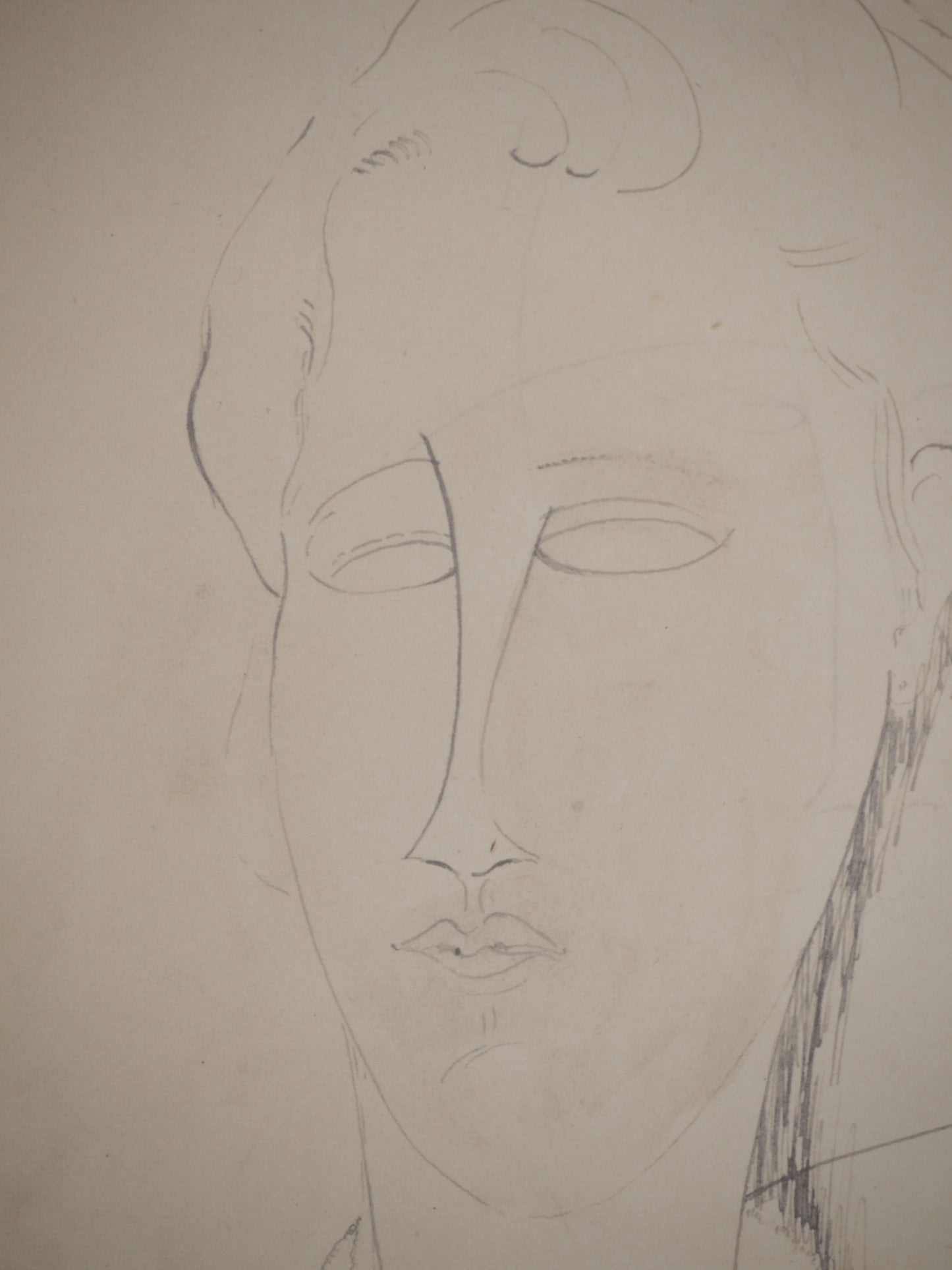 Amedeo MODIGLIANI : La coiffe - Lithographie signée