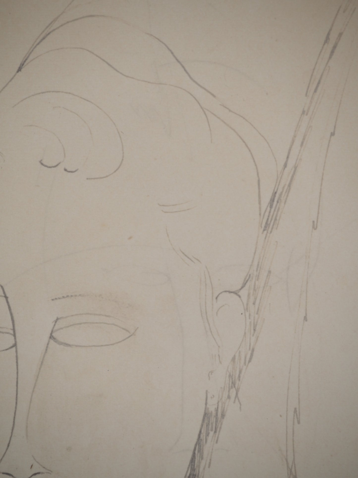 Amedeo MODIGLIANI : La coiffe - Lithographie signée