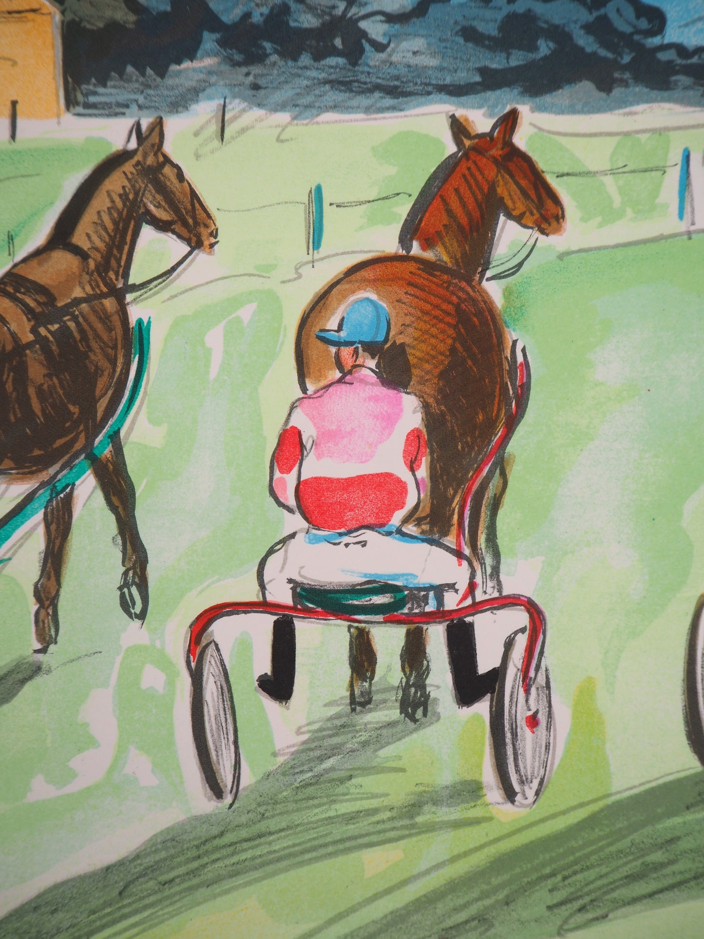 Yves BRAYER : Les trotteurs - Lithographie originale signée