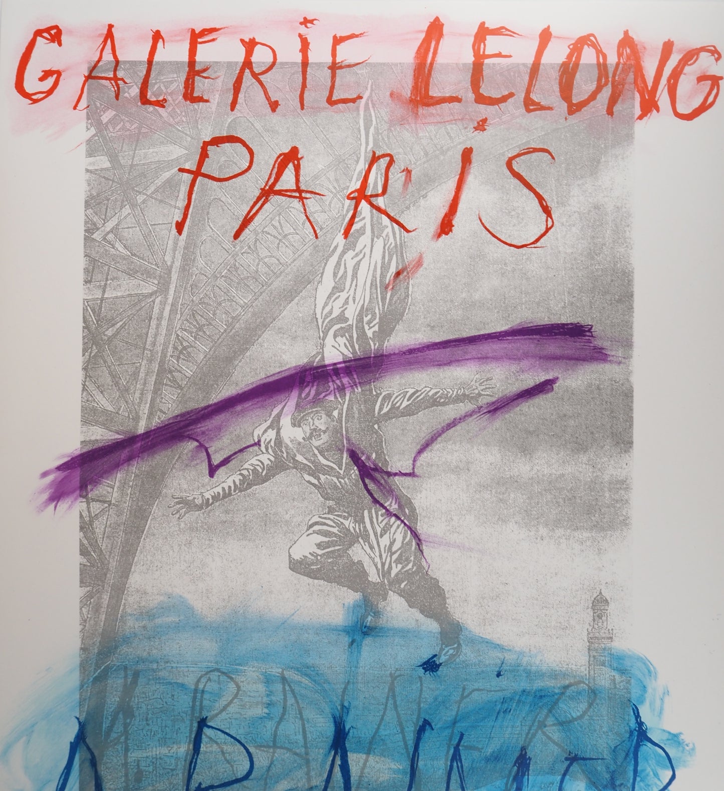 Arnulf RAINER : La Tour Eiffel - Lithographie originale signée