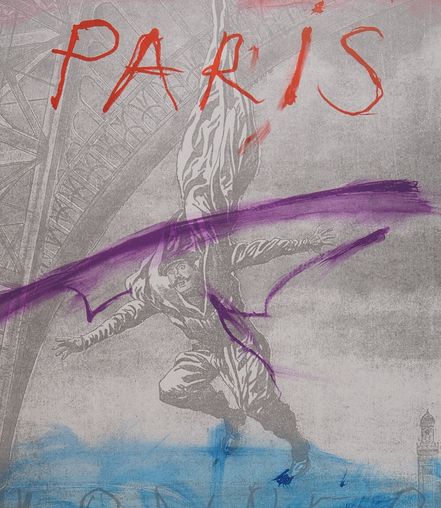 Arnulf RAINER : La Tour Eiffel - Lithographie originale signée