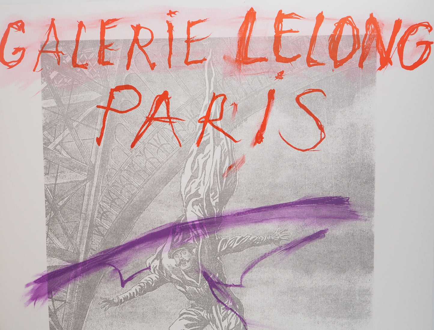 Arnulf RAINER : La Tour Eiffel - Lithographie originale signée
