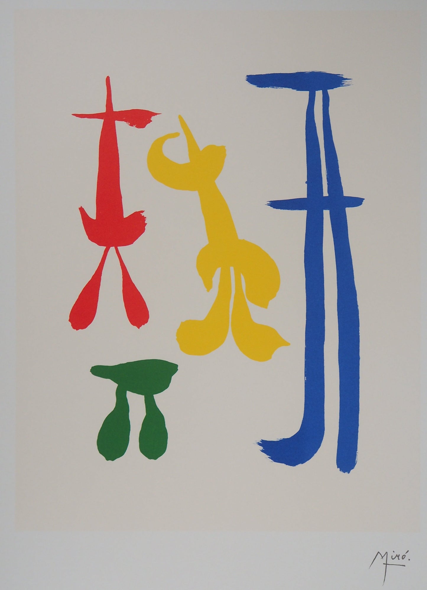 Joan MIRO : Famille surréaliste - Lithographie signée