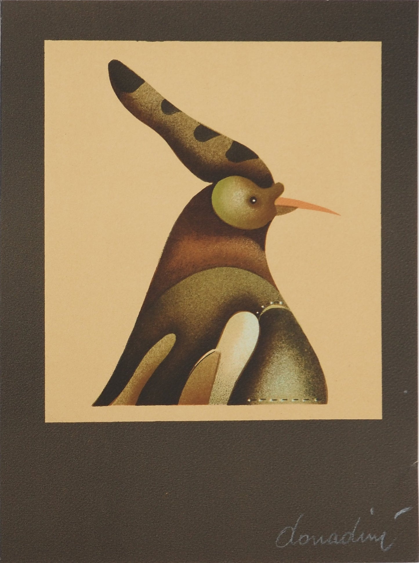 Jean Paul DONADINI : L’oiseau exotique - Lithographie Originale Signée