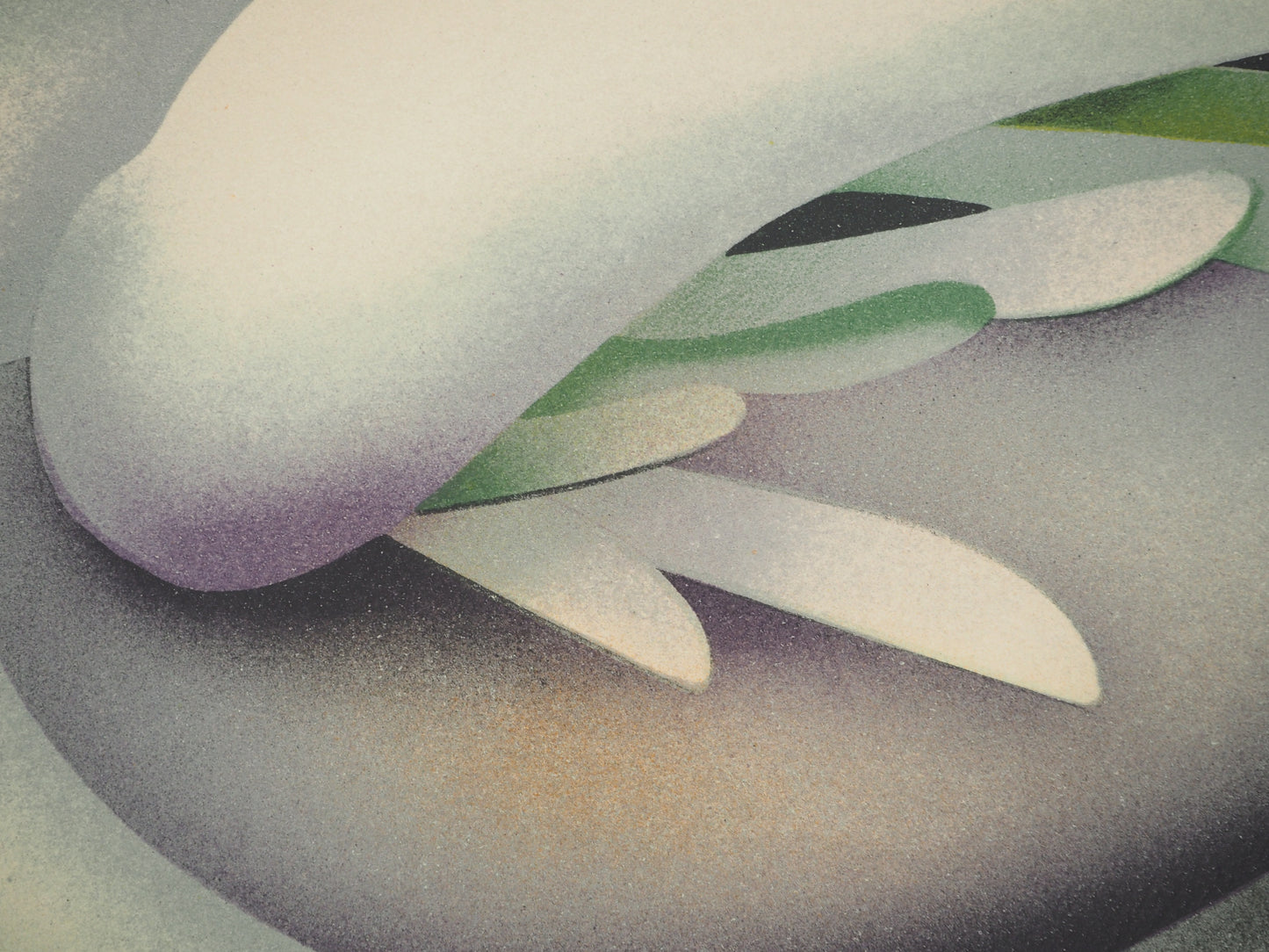 Jean Paul DONADINI : Le cygne assoupi - Lithographie Originale Signée