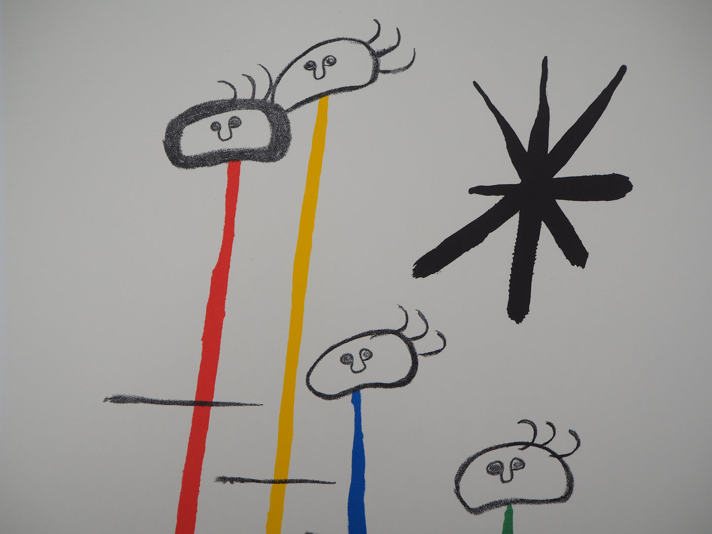 Joan MIRO : Famille surréaliste à l’étoile - Lithographie signée