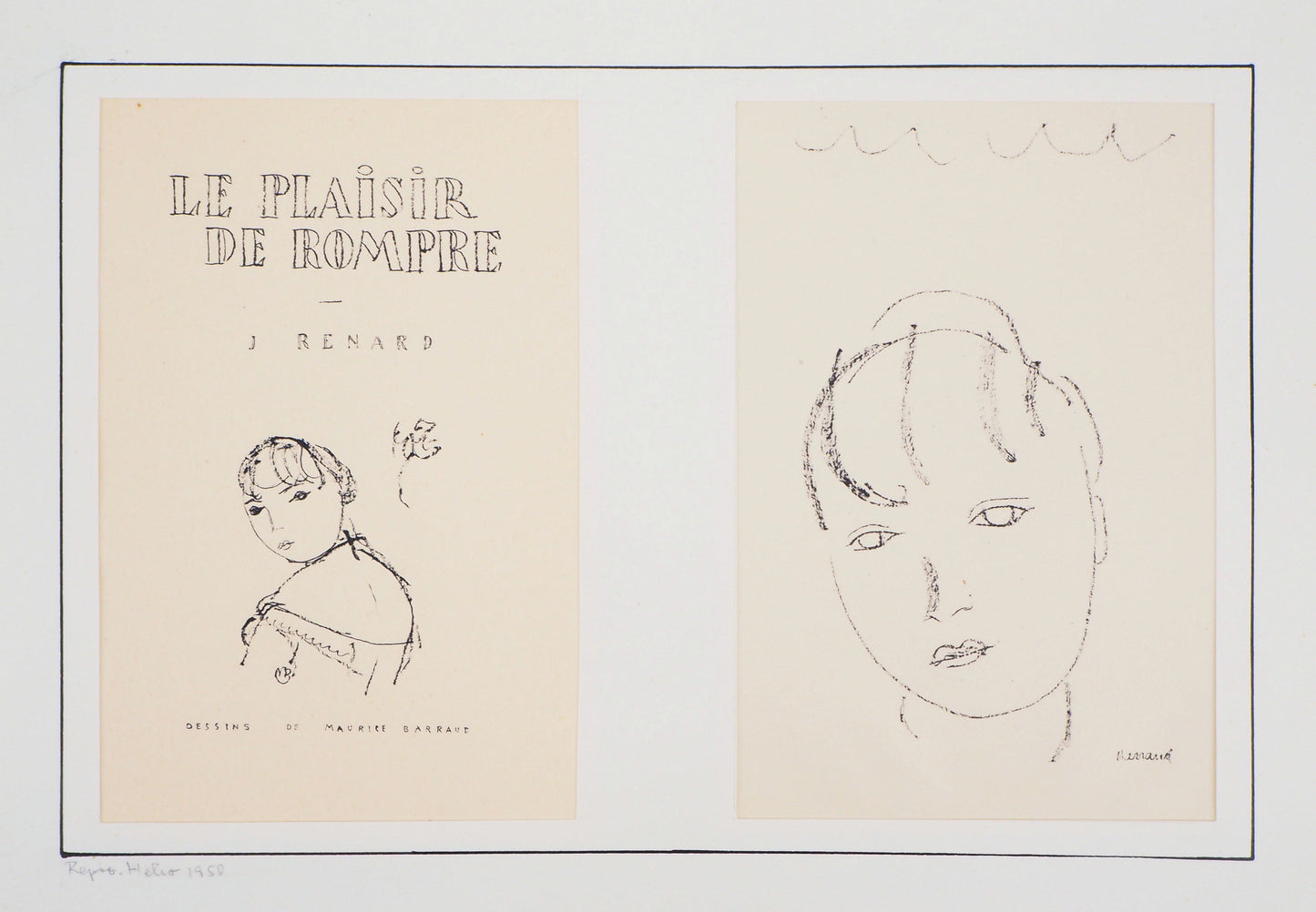 Maurice BARRAUD : Le plaisir de rompre - Lithographie originale signée