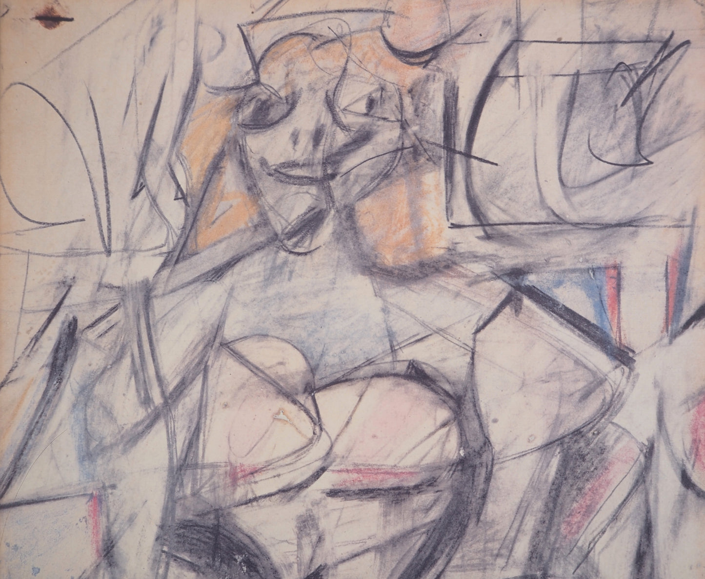 Willem DE KOONING : Femme en rose - Lithographie signée