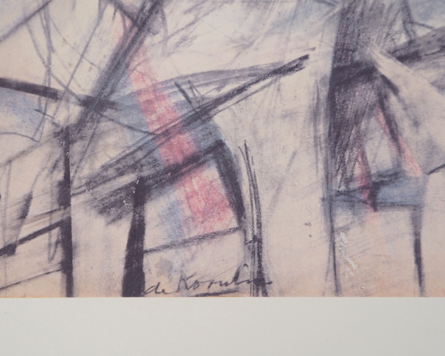 Willem DE KOONING : Femme en rose - Lithographie signée