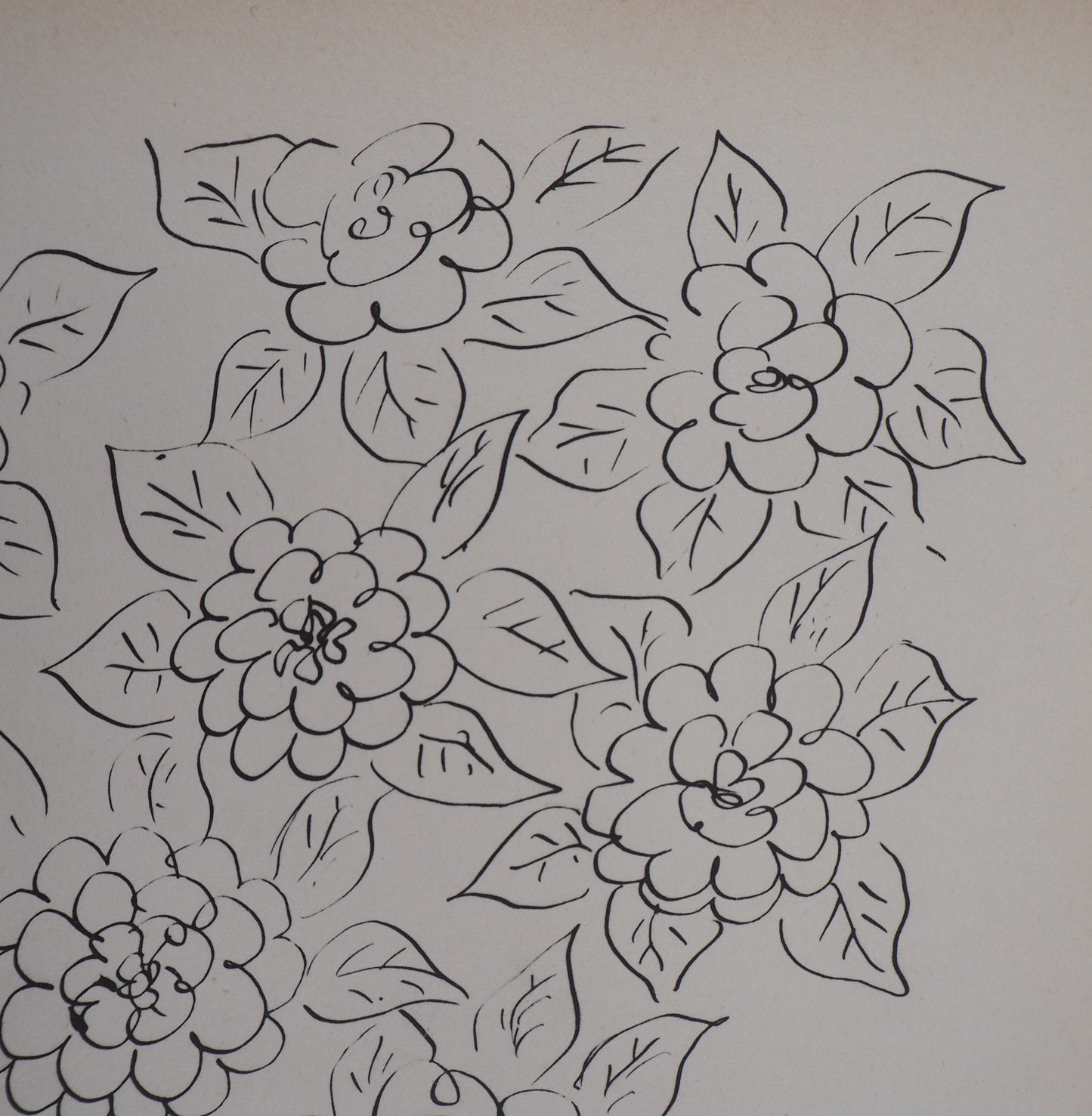 Henri MATISSE : Bouquet de fleurs - Lithographie signée