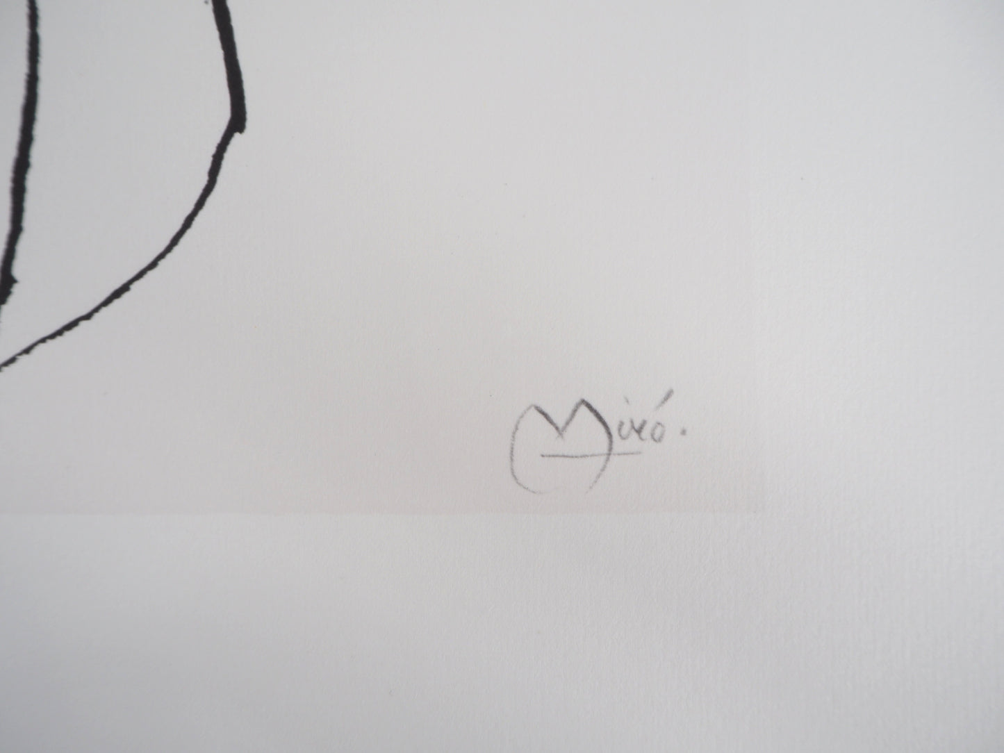 Joan MIRO : Enfant surréaliste et oiseau - Lithographie signée