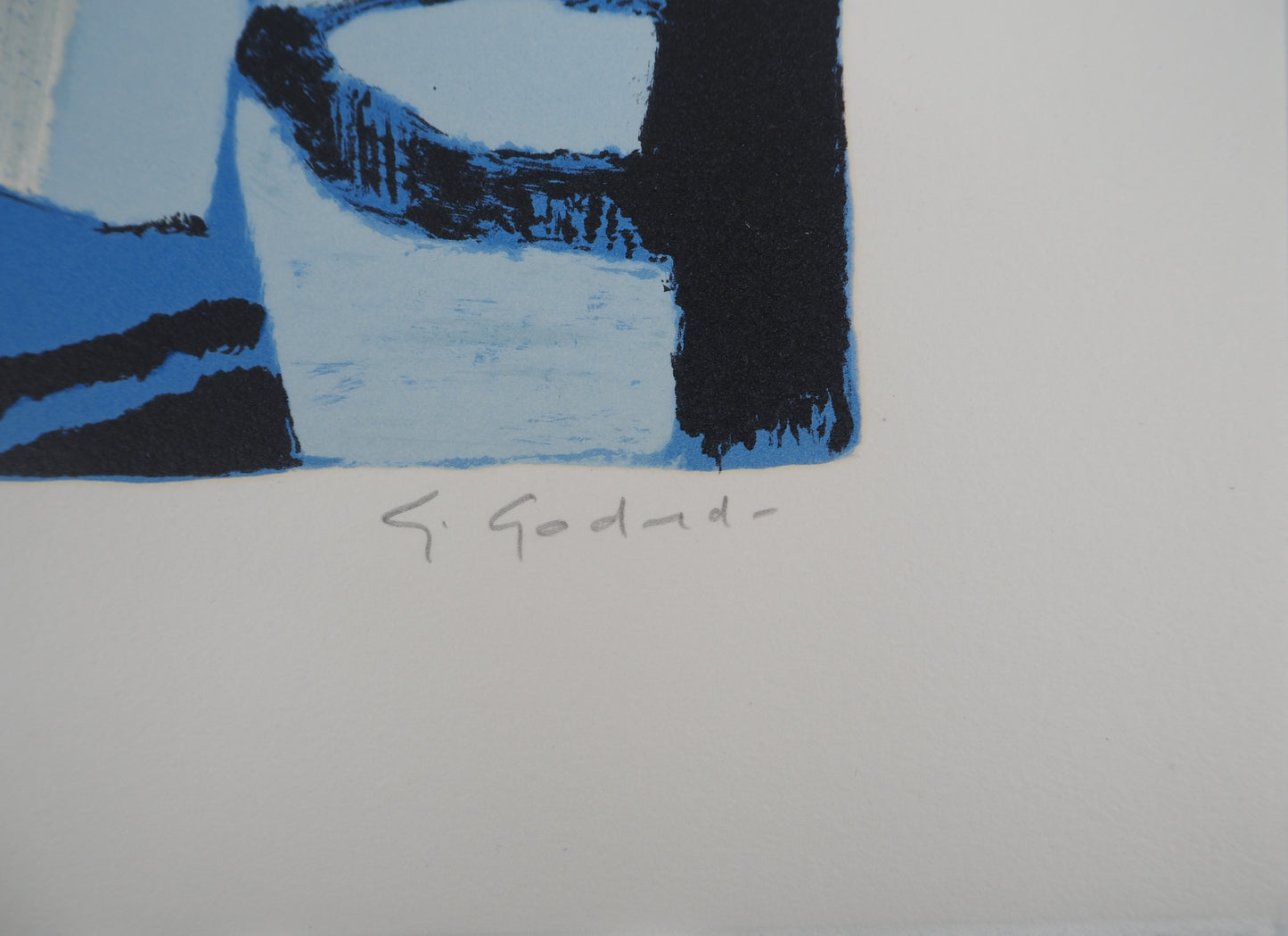 Gabriel GODARD : Promenade en forêt - Lithographie originale signée