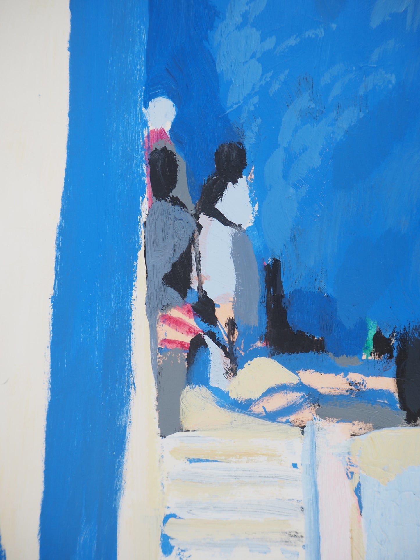 Gabriel GODARD : Forêt Bleue - Gouache sur papier