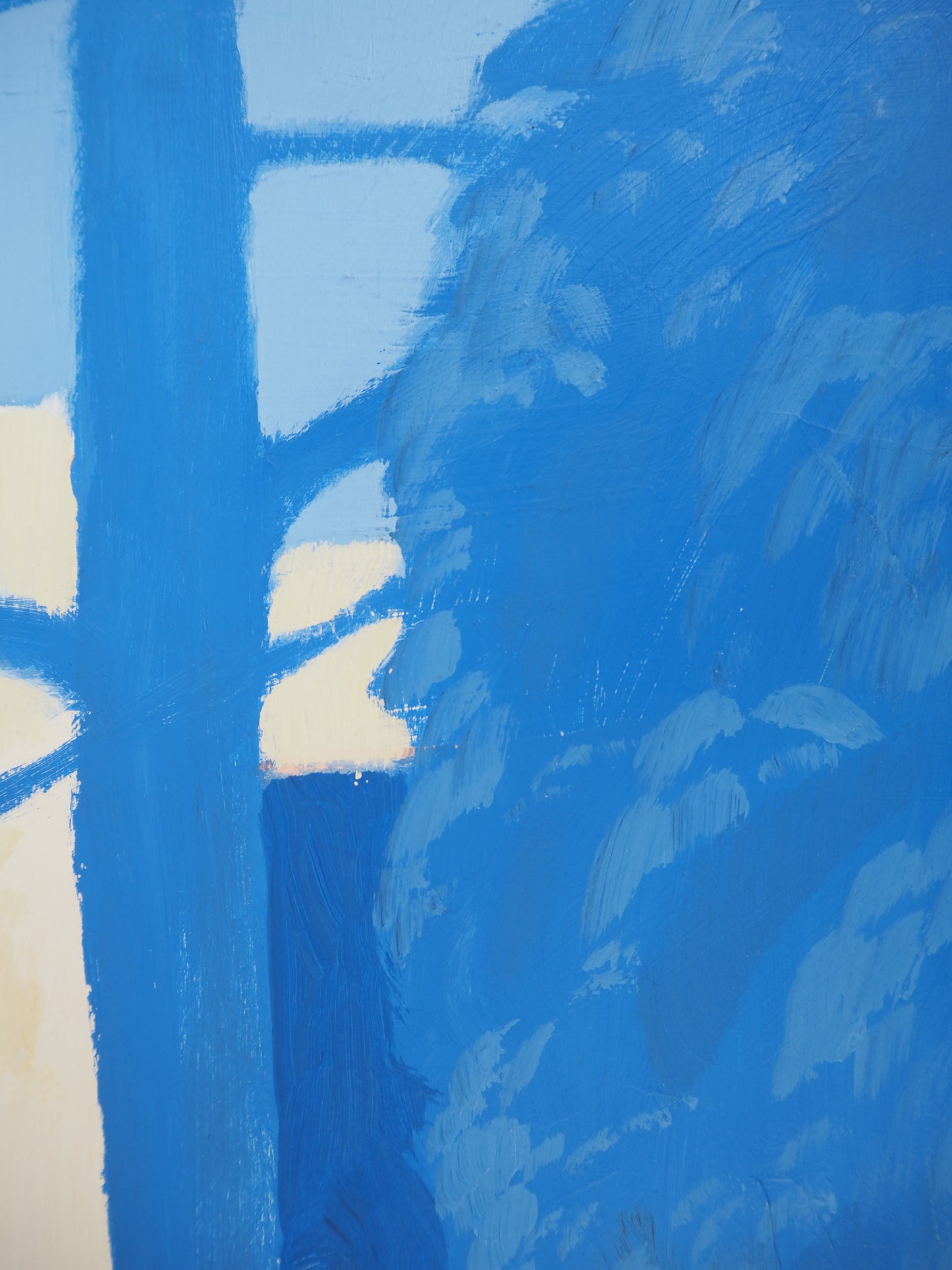 Gabriel GODARD : Forêt Bleue - Gouache sur papier