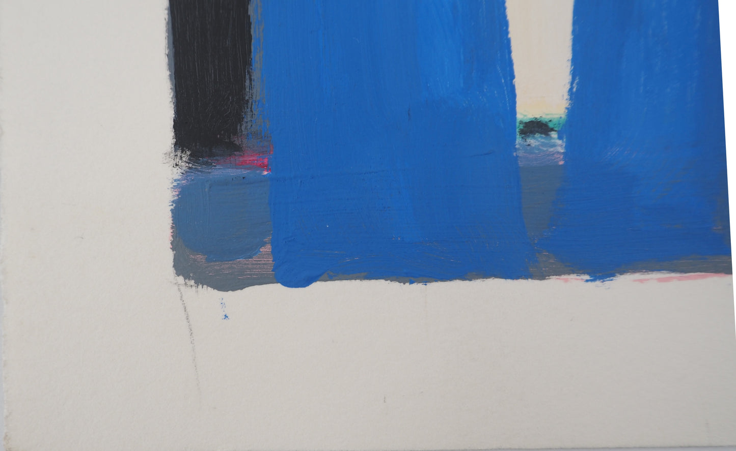 Gabriel GODARD : Forêt Bleue - Gouache sur papier