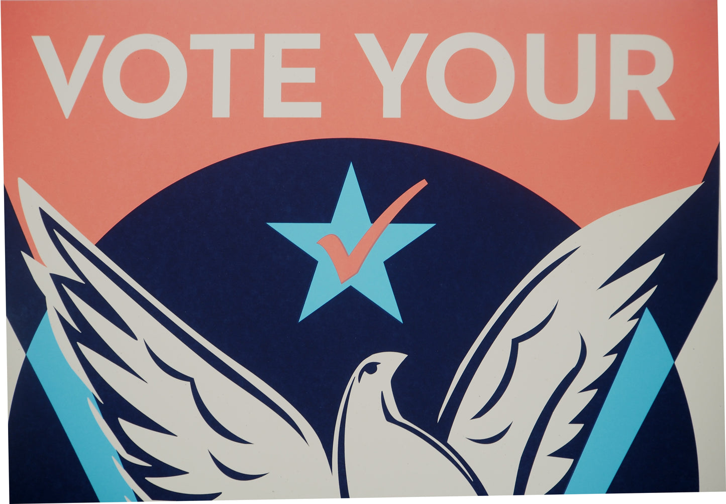 Thomas WIMBERLY (NEVERMIND) : Vote Your Future - Lithographie originale signée