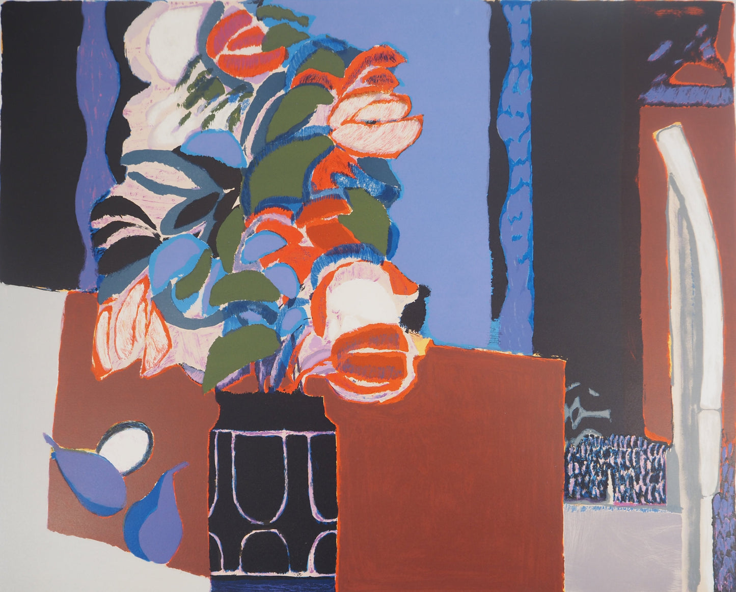 Gabriel GODARD : Nature morte aux poires - Lithographie originale signée