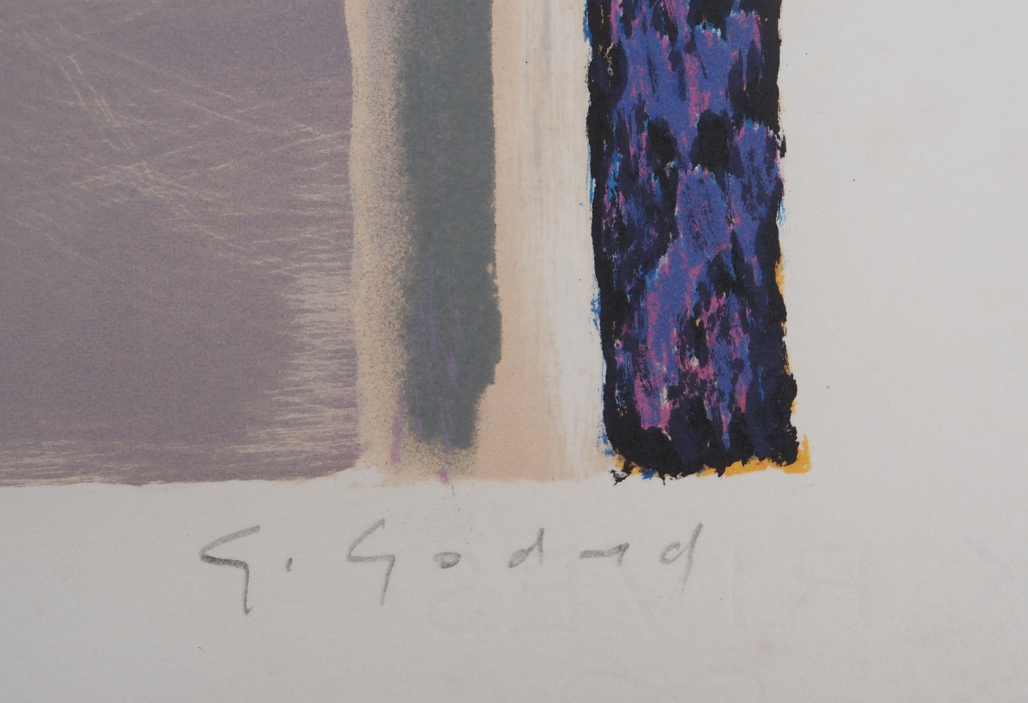 Gabriel GODARD : Nature morte aux poires - Lithographie originale signée