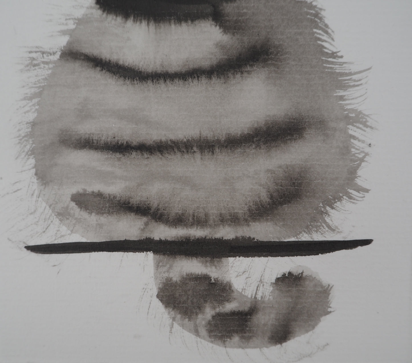 Laszlo TIBAY : Chaton touffu - Dessin original signé