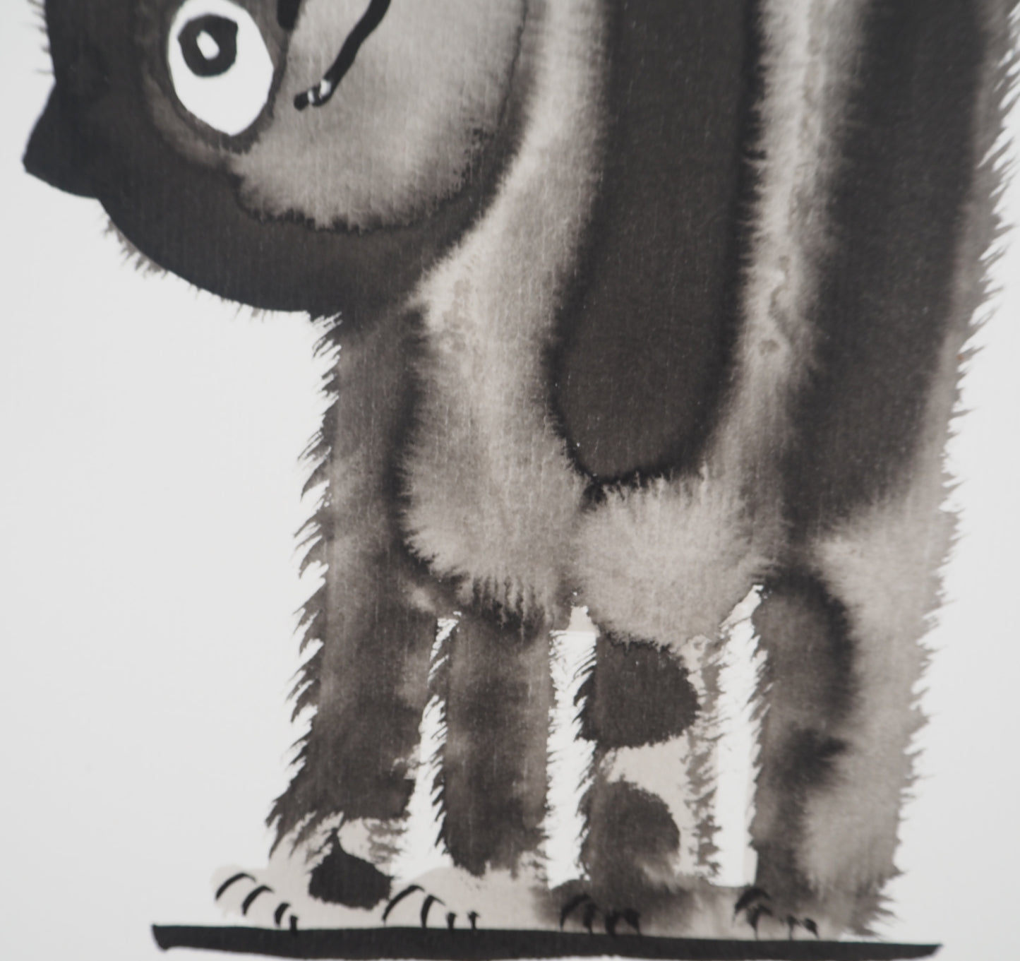 Laszlo TIBAY : Le chat coquin - Dessin original signé