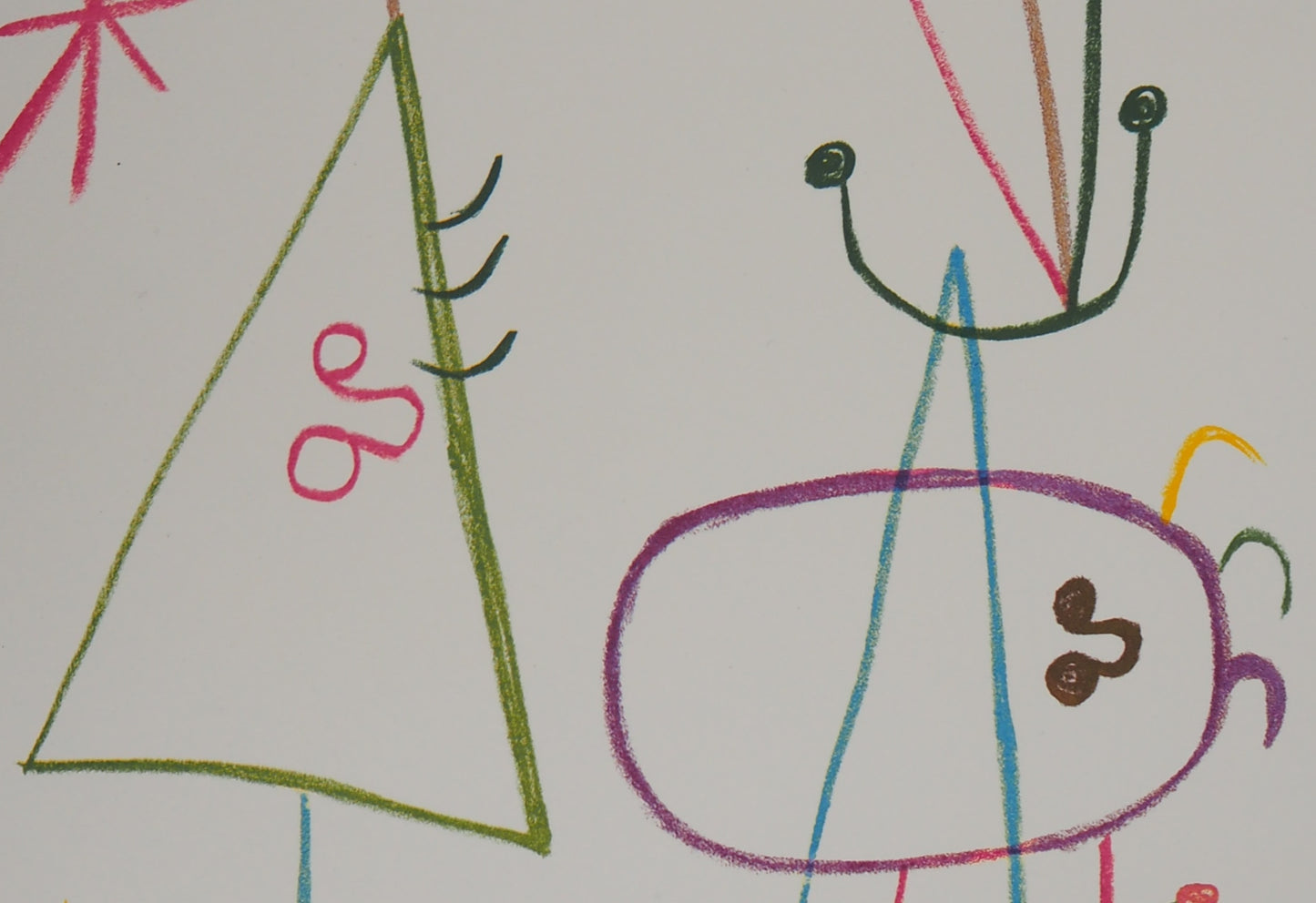 Joan MIRO : Famille à l’étoile - Lithographie signée
