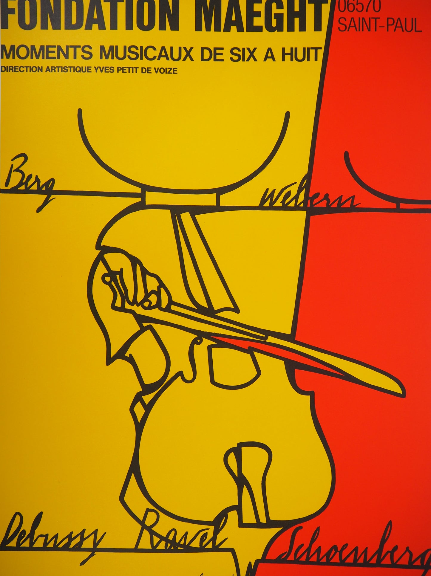 Valerio ADAMI : Moments Musicaux à la Fondation Maeght - Lithographie originale signée