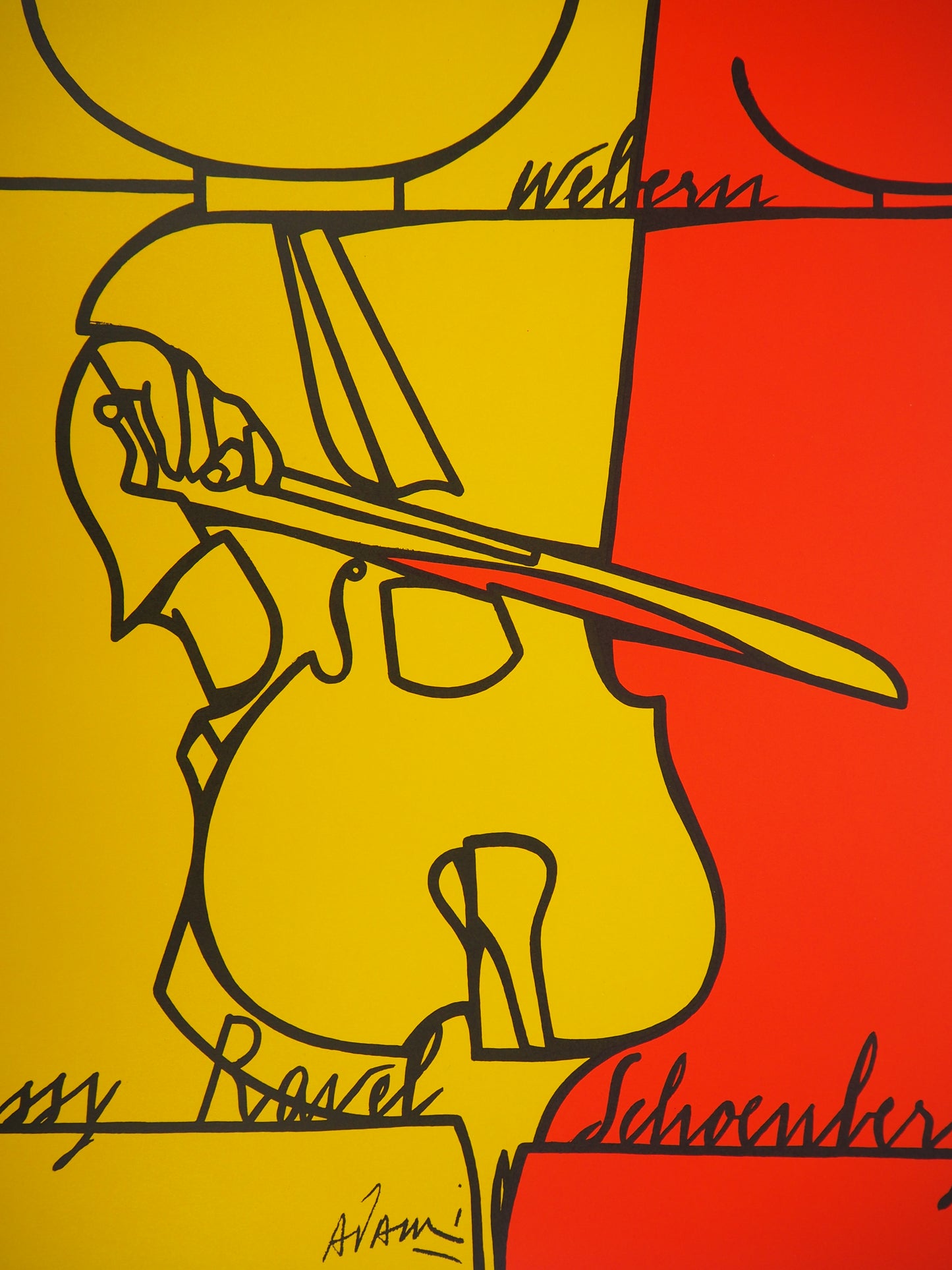 Valerio ADAMI : Moments Musicaux à la Fondation Maeght - Lithographie originale signée