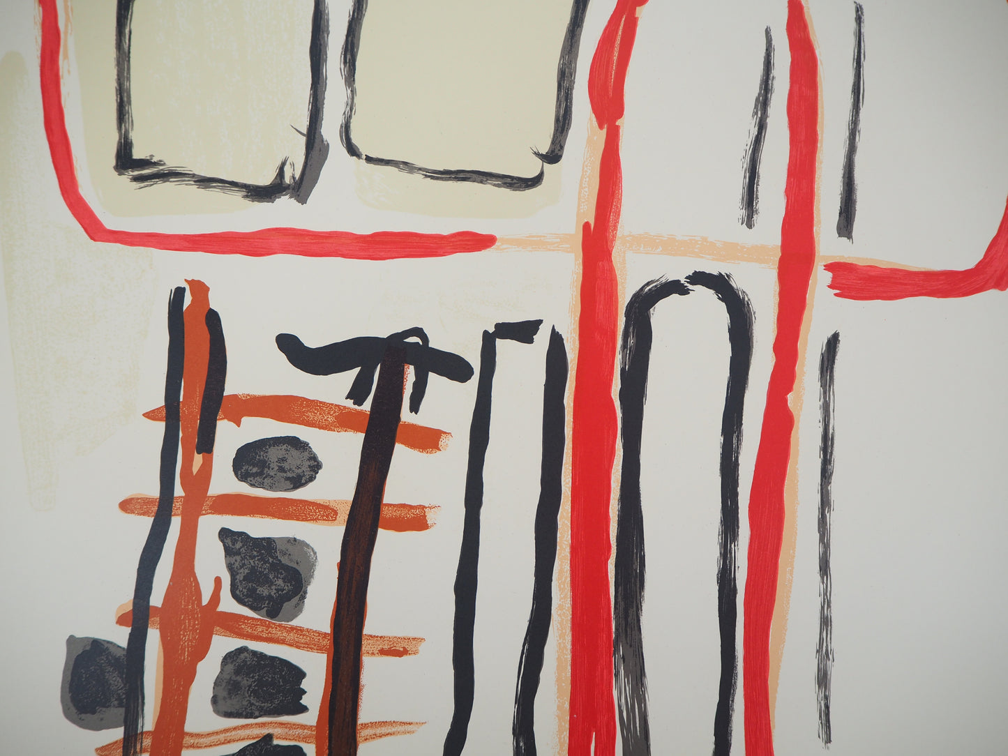 Pierre TAL COAT : Composition abstraite - Lithographie originale