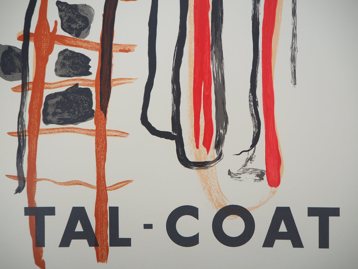 Pierre TAL COAT : Composition abstraite - Lithographie originale
