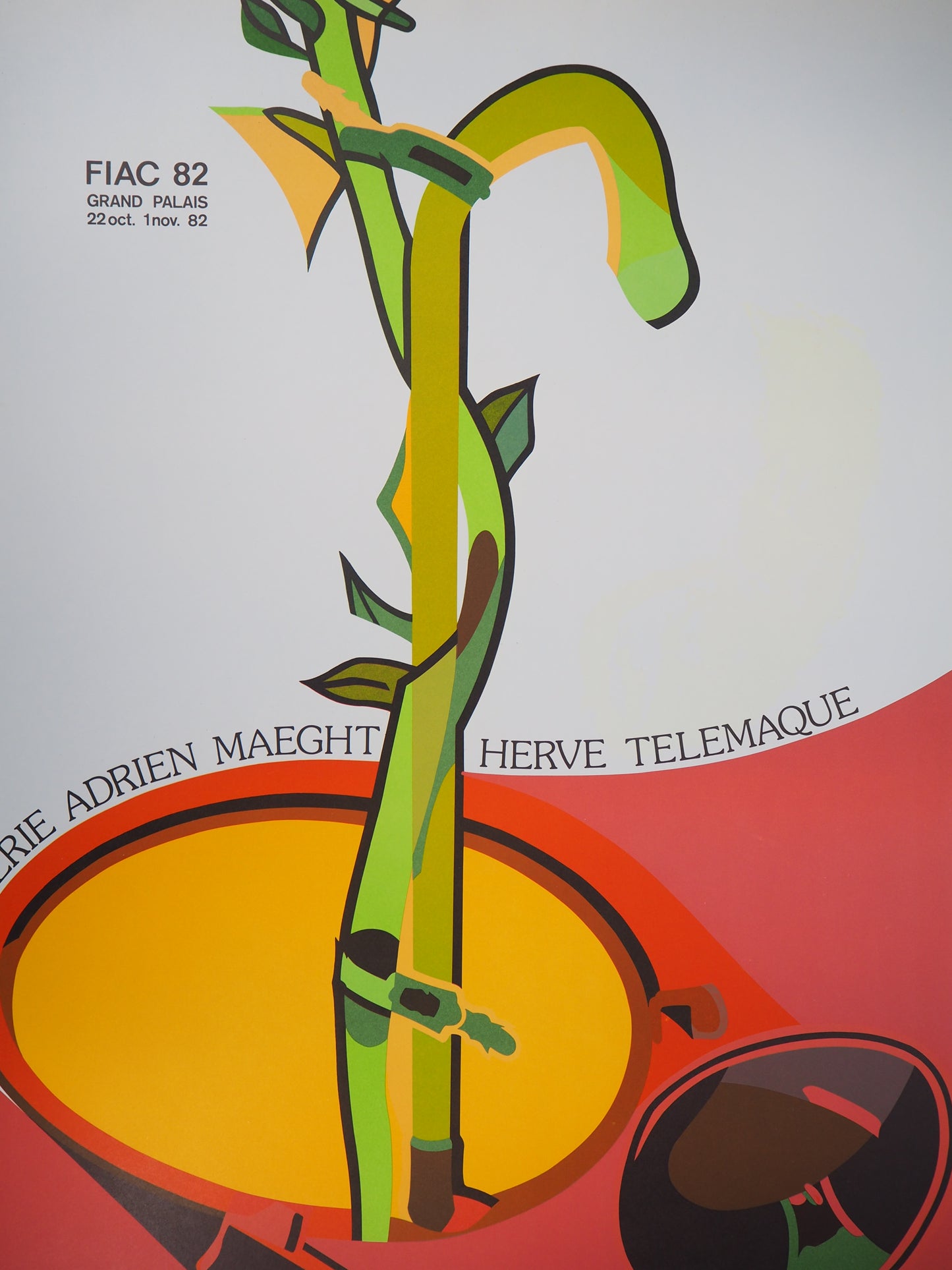 Hervé TELEMAQUE : Le Germe, FIAC 1982 - Lithographie originale