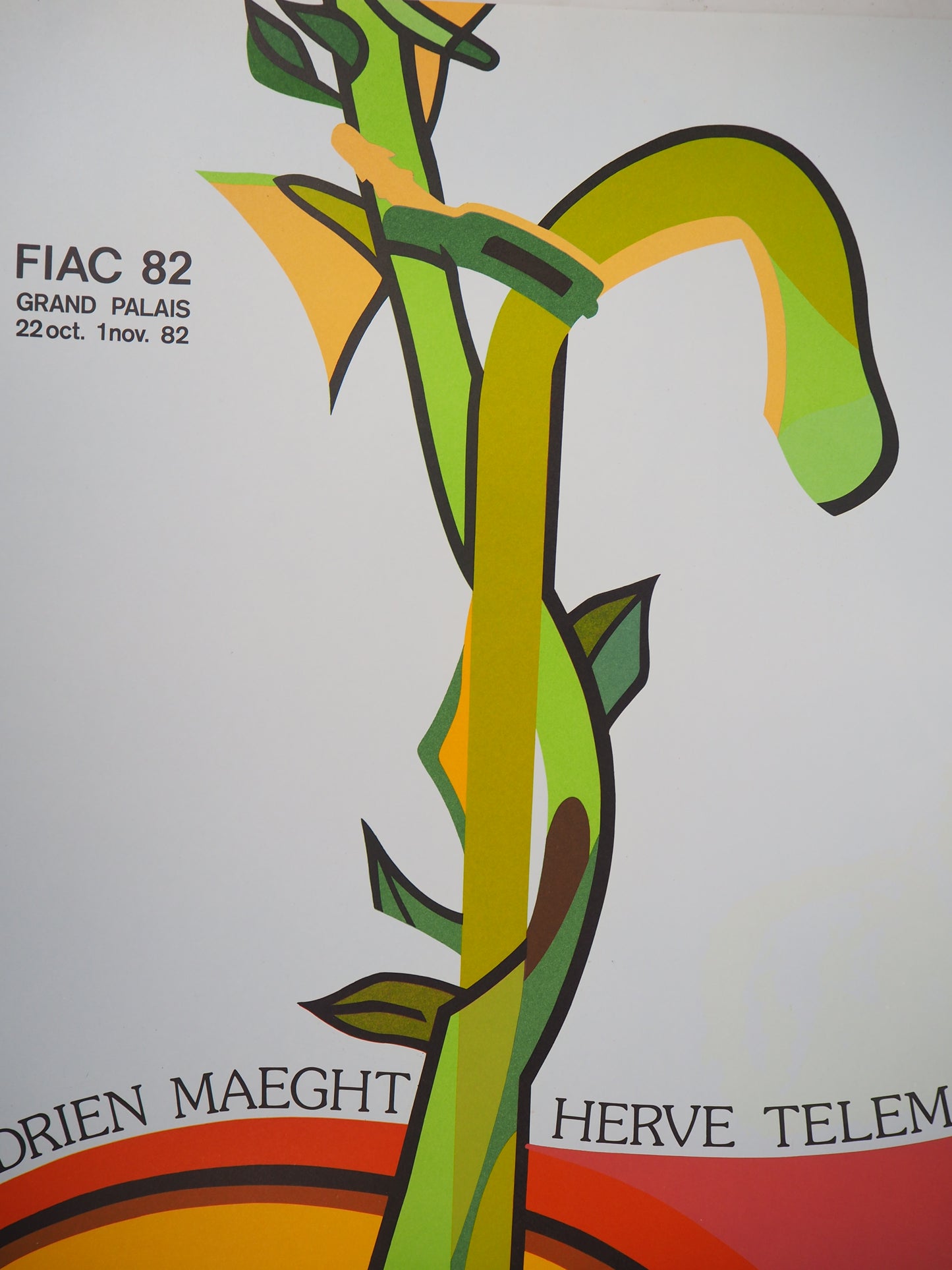 Hervé TELEMAQUE : Le Germe, FIAC 1982 - Lithographie originale