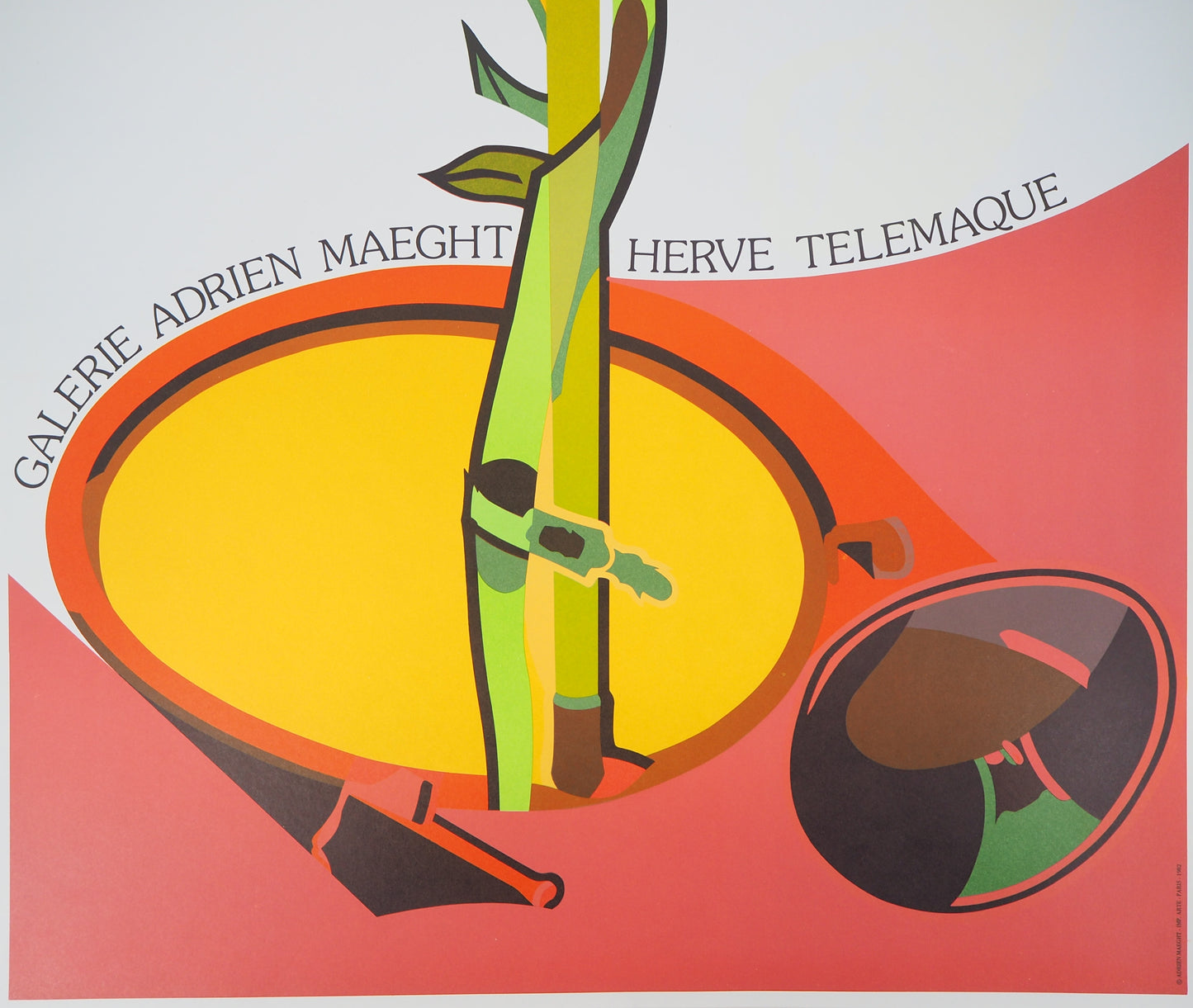Hervé TELEMAQUE : Le Germe, FIAC 1982 - Lithographie originale