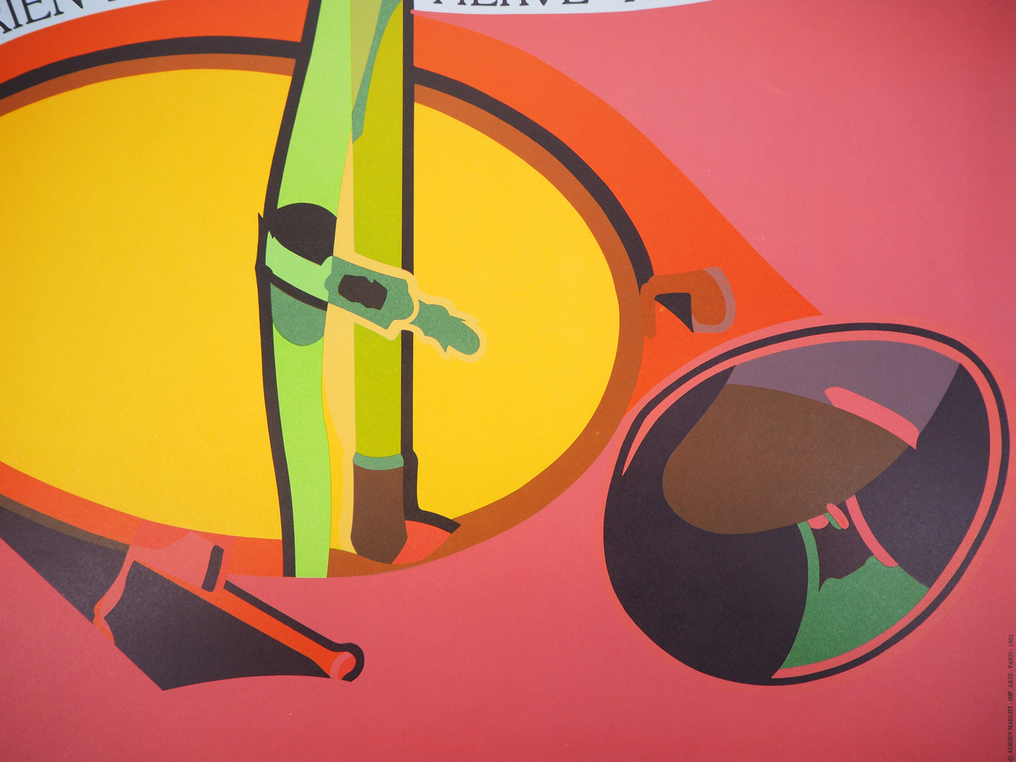 Hervé TELEMAQUE : Le Germe, FIAC 1982 - Lithographie originale