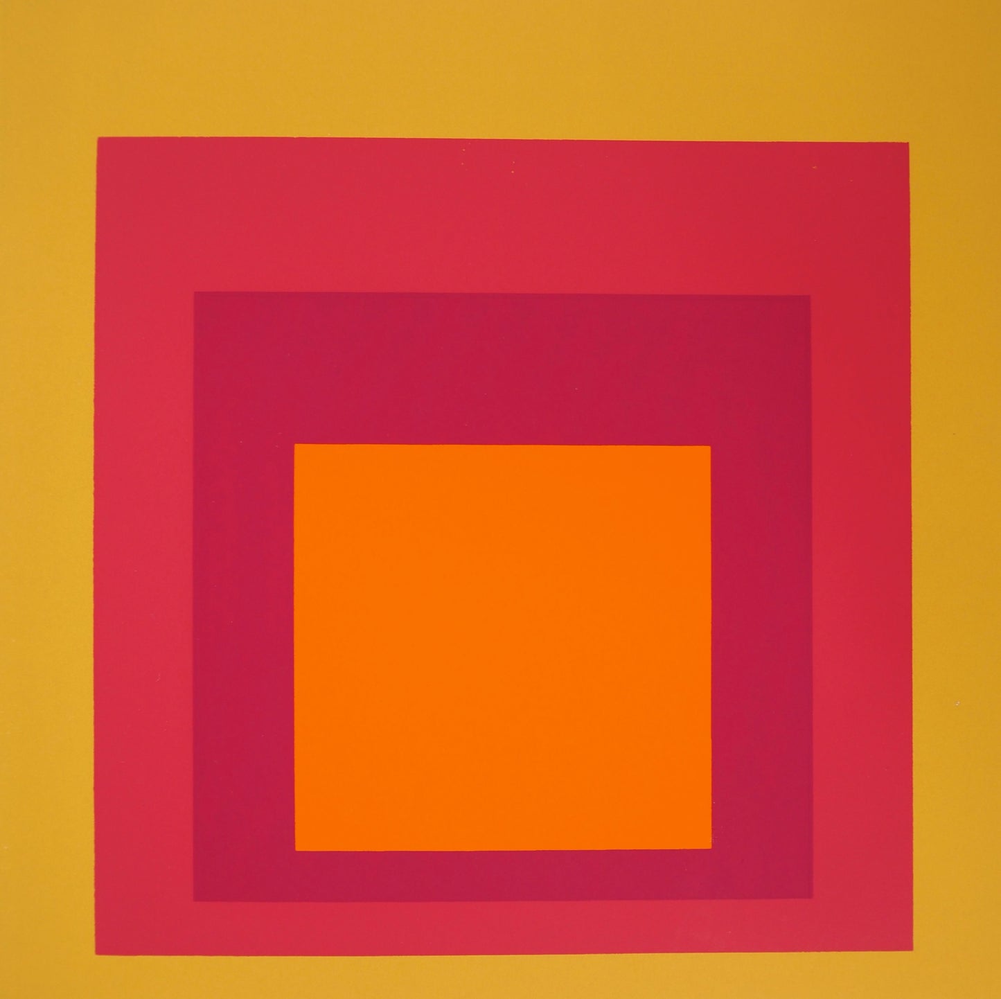 Josef ALBERS : Homage to the square, La Tehuana - Sérigraphie en couleurs