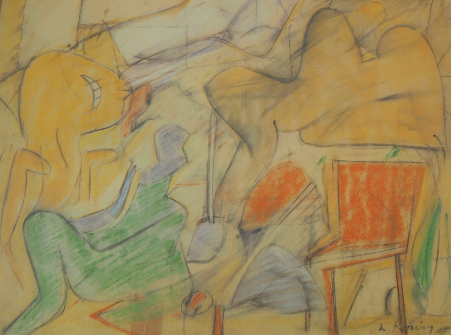 Willem DE KOONING : Nature morte en jaune - Lithographie signée