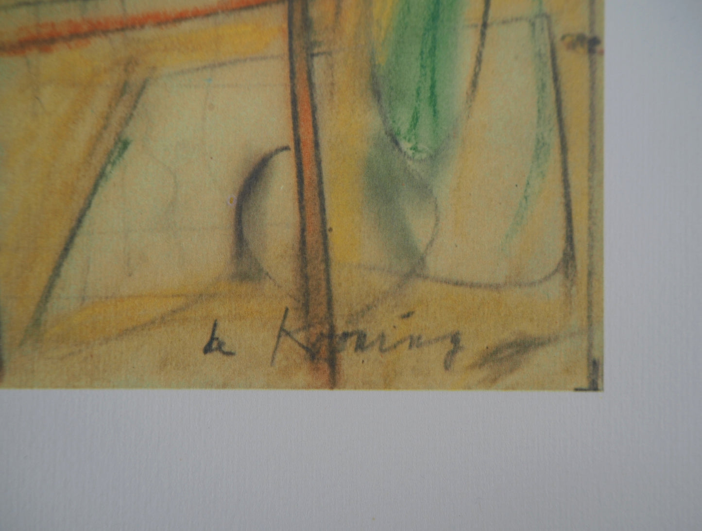 Willem DE KOONING : Nature morte en jaune - Lithographie signée