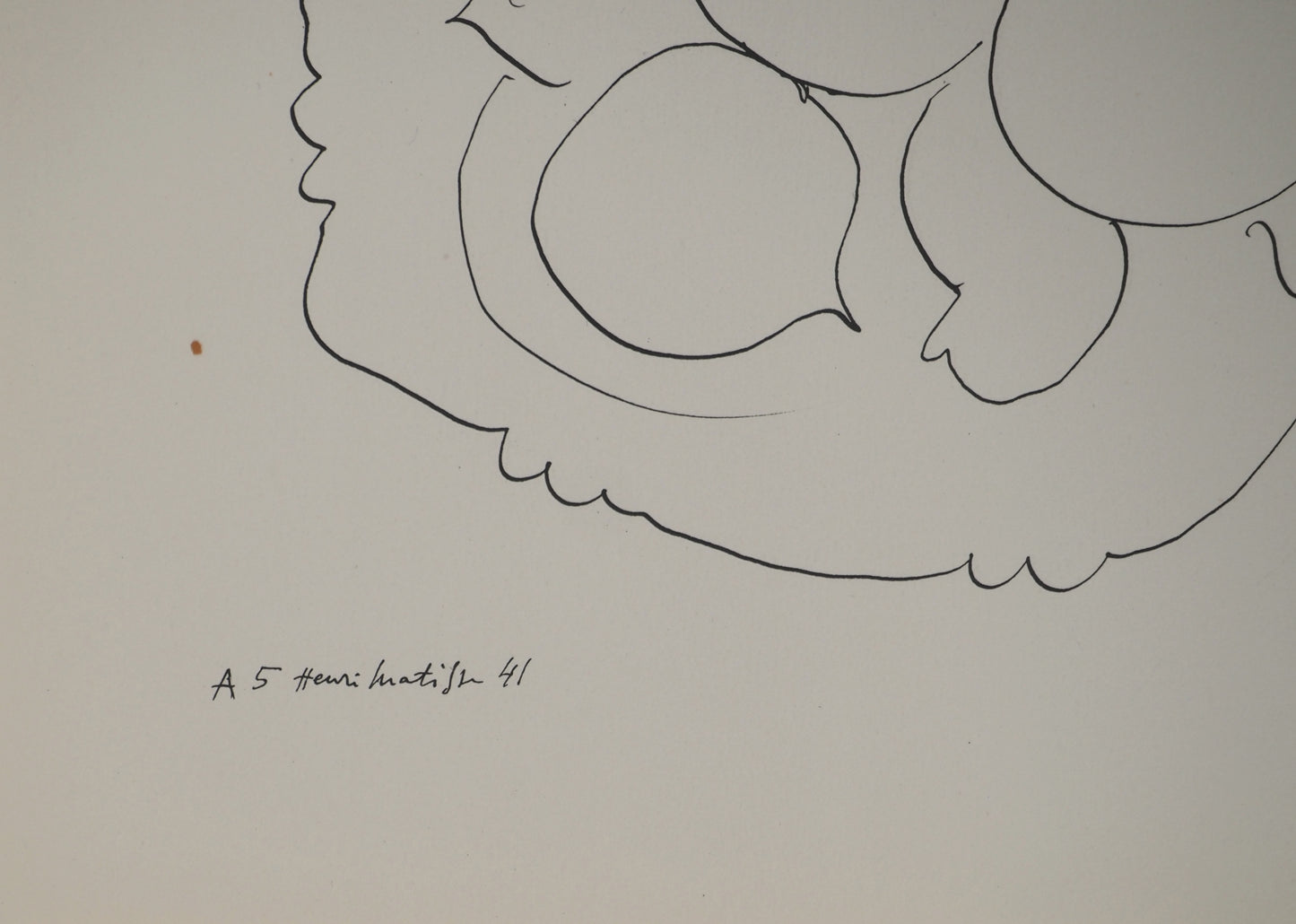 Henri MATISSE : La carafe fleurie - Lithographie signée