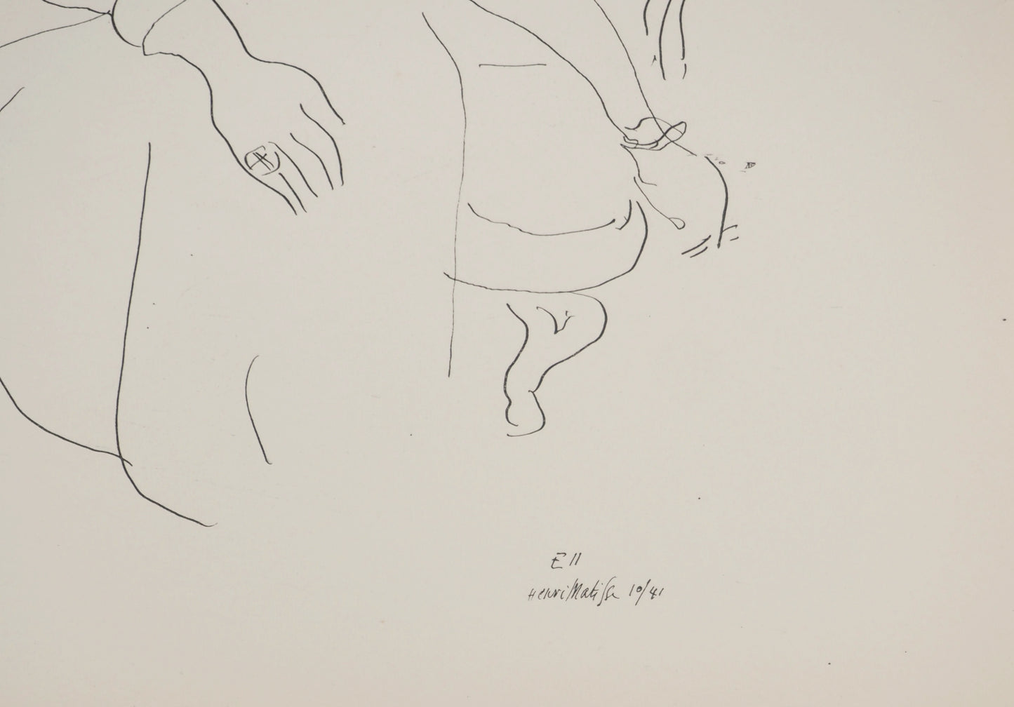 Henri MATISSE : Femme aux longs bras - Lithographie signée