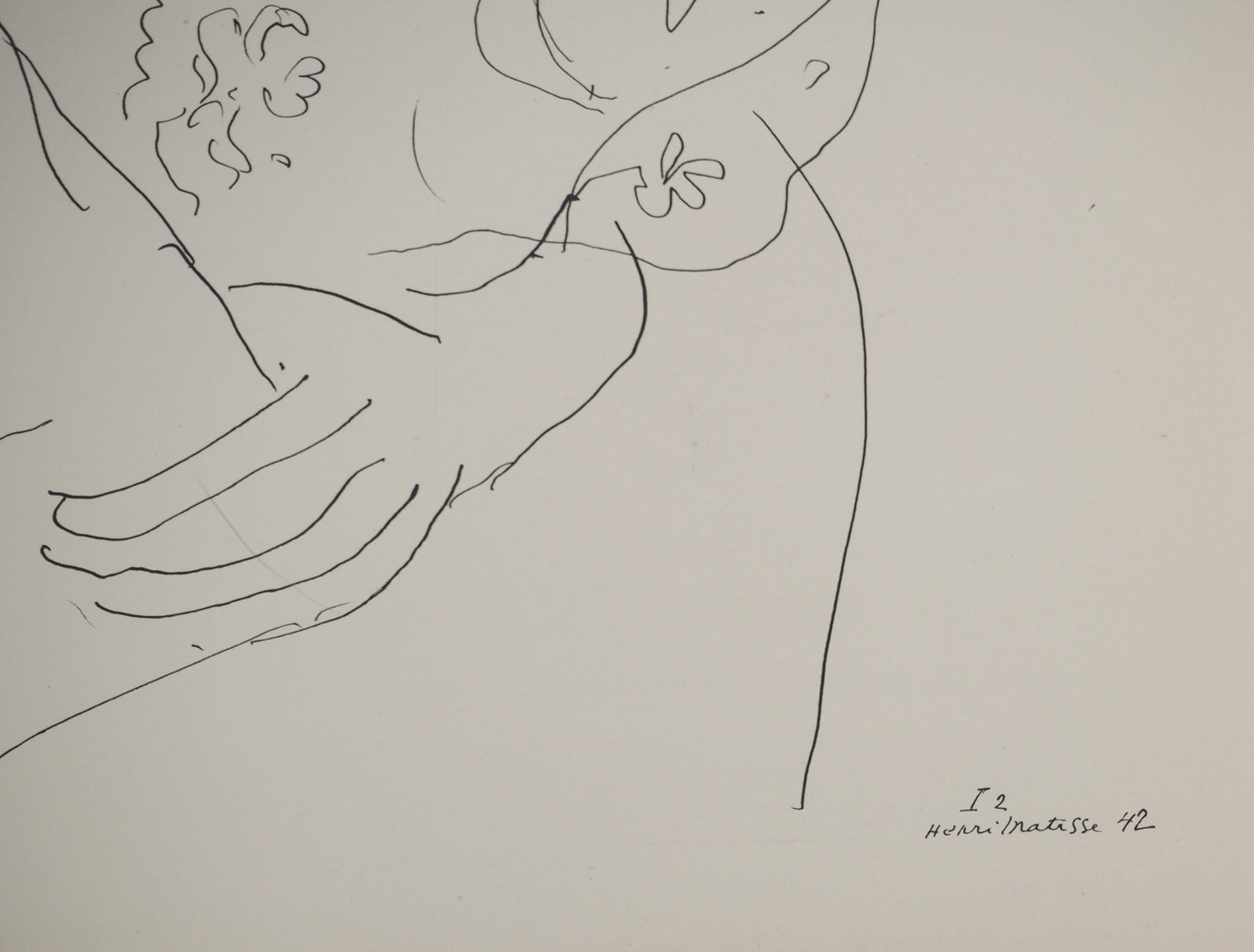 Henri MATISSE : Modèle mariée au voile - Lithographie signée