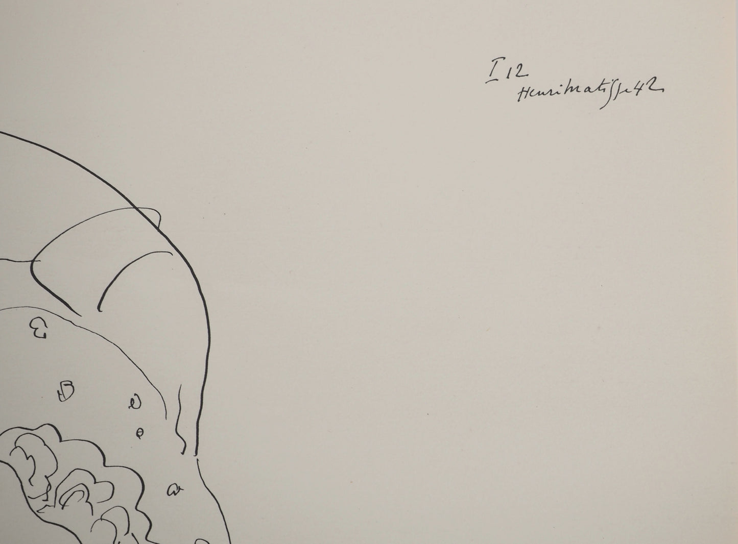 Henri MATISSE : Jeune femme nue au châle - Lithographie signée