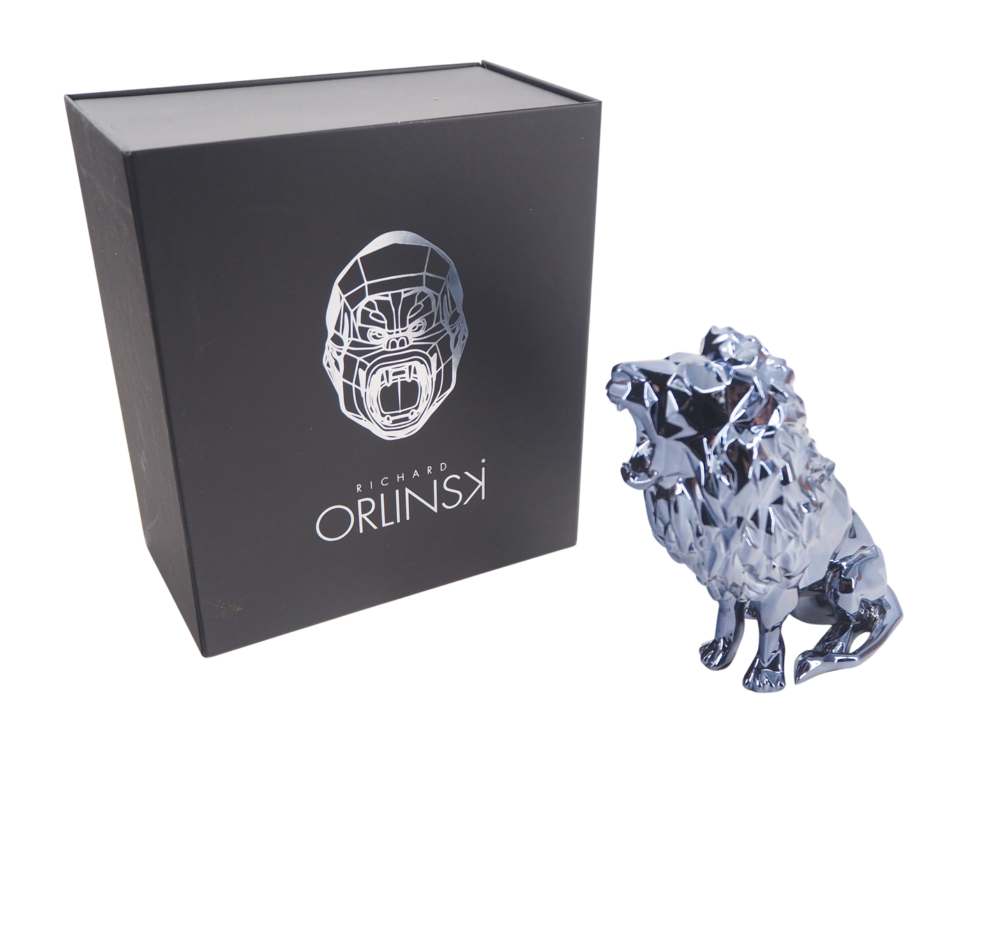 Richard ORLINSKI : Lion Spirit (Silver edition) - Sculpture originale