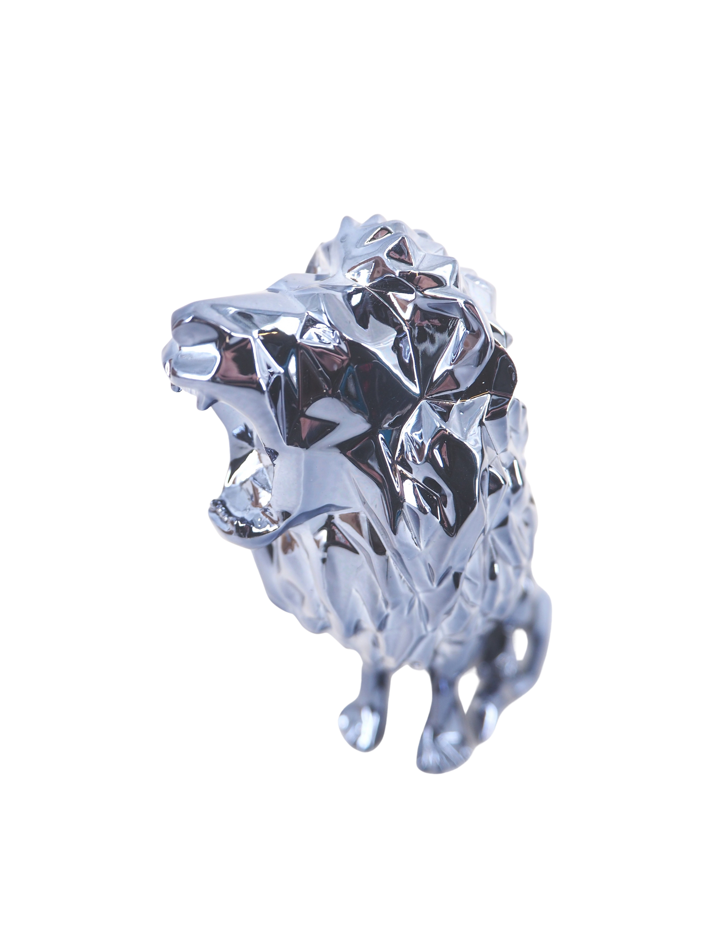 Richard ORLINSKI : Lion Spirit (Silver edition) - Sculpture originale
