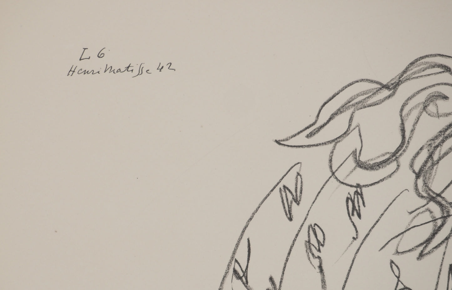 Henri MATISSE : Femme au regard en coin - Lithographie signée