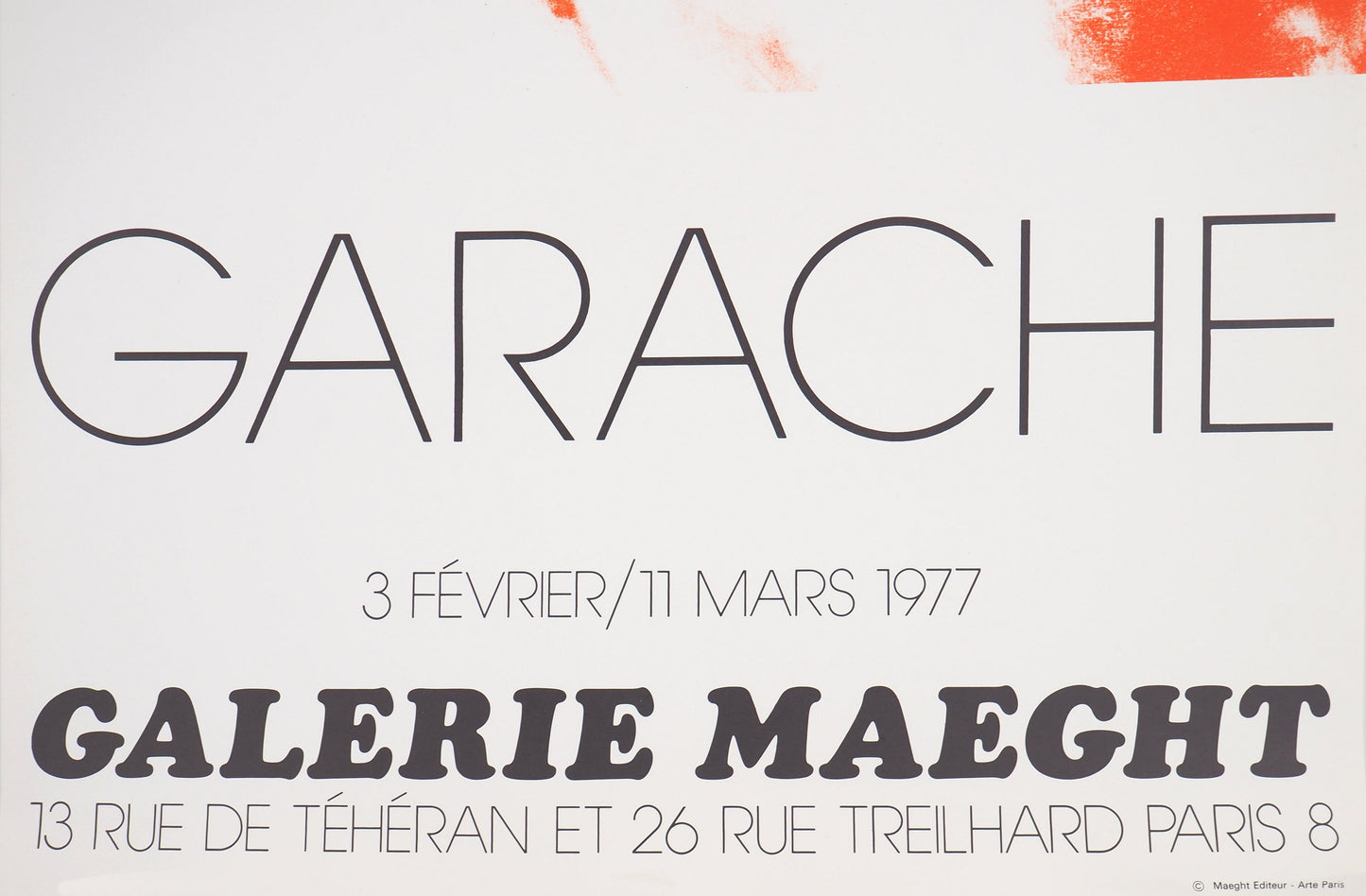 Claude GARACHE : Nu féminin - Lithographie originale