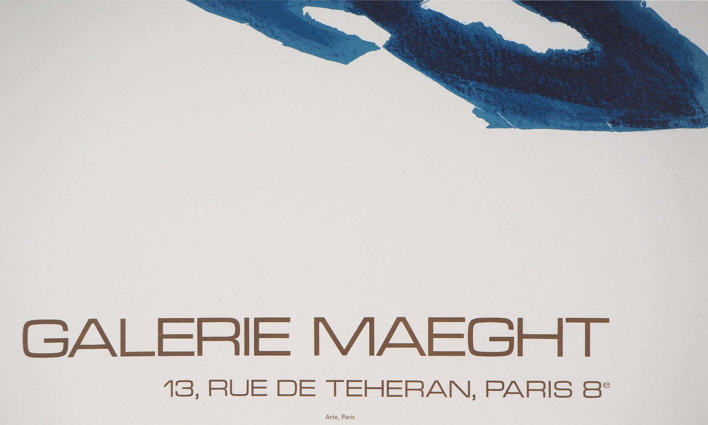 Jean René BAZAINE : Composition Jaune et Bleue - Lithographie originale signée